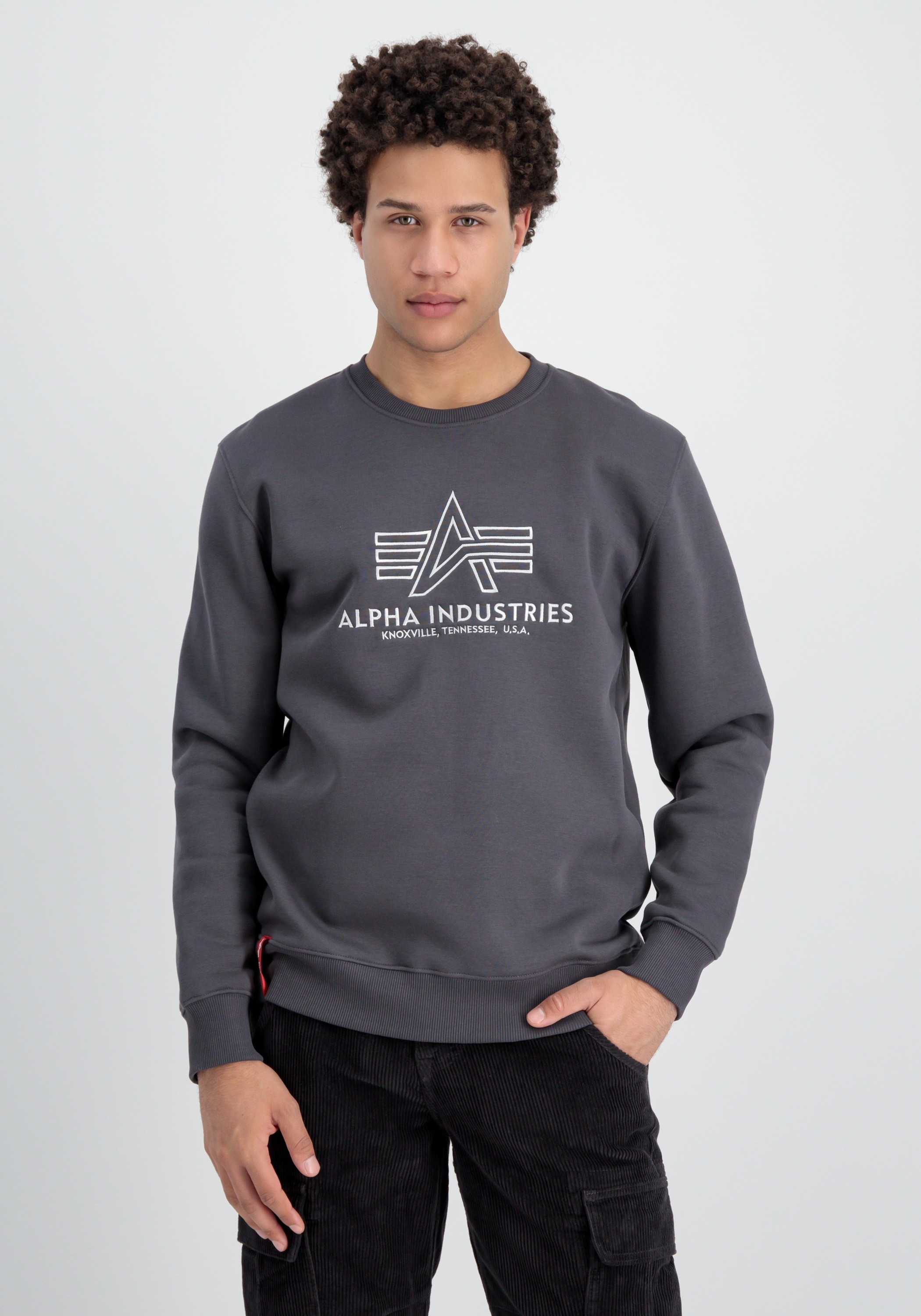 Alpha Industries Sweater "Alpha Industries Men - Sweatshirts Basic Sweater Embroidery"