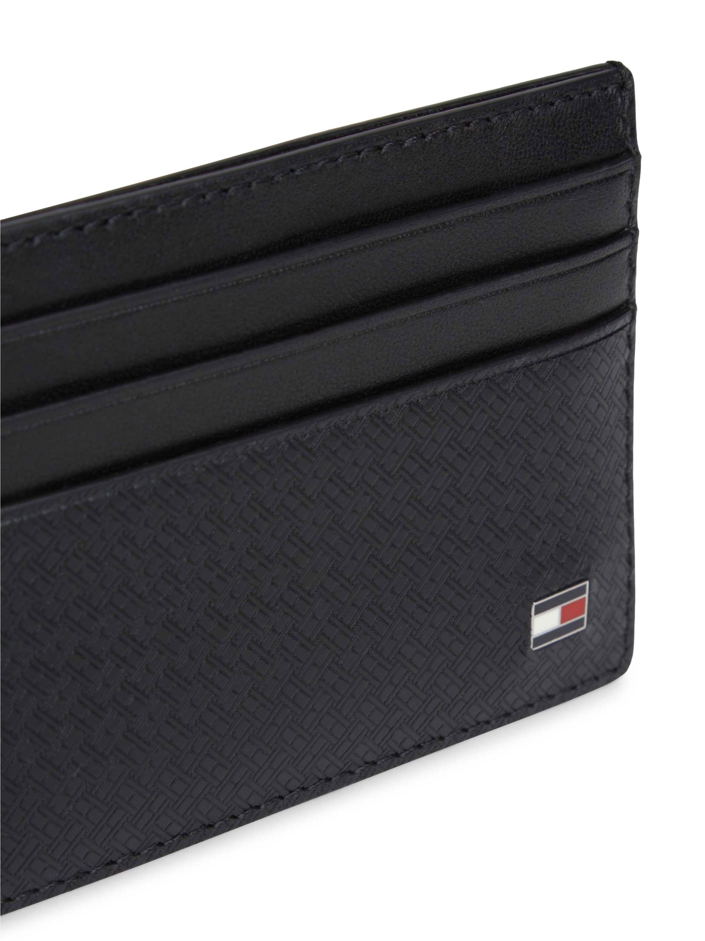 Tommy Hilfiger Kartenetui »TH EMBOSS CC HOLDER« Unisex, Mini-Geldbeutel, Portemonnaie mit Monogramm-Prägung