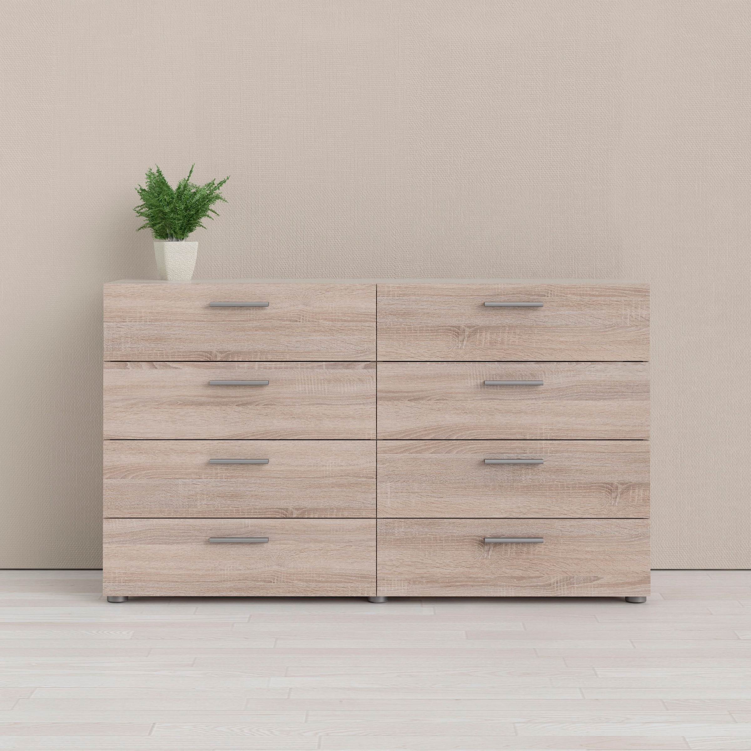 INOSIGN Kommode "Pepe, Aufbewahrung, Schubladenschrank, Stauraum", Sideboard mit 8 Schubläden, Breite 140 cm, Höhe 82 cm