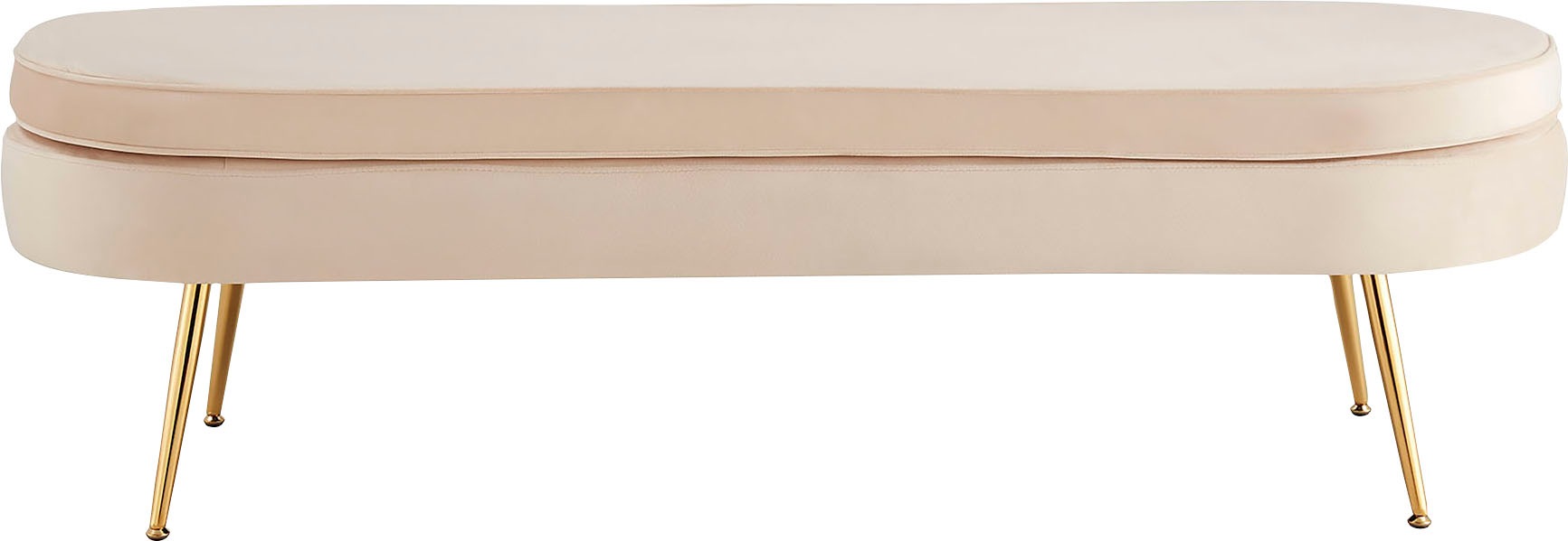 SalesFever Polsterbank "Clam Elegante Polsterbank" Eleganz in Gold: Breite günstig online kaufen