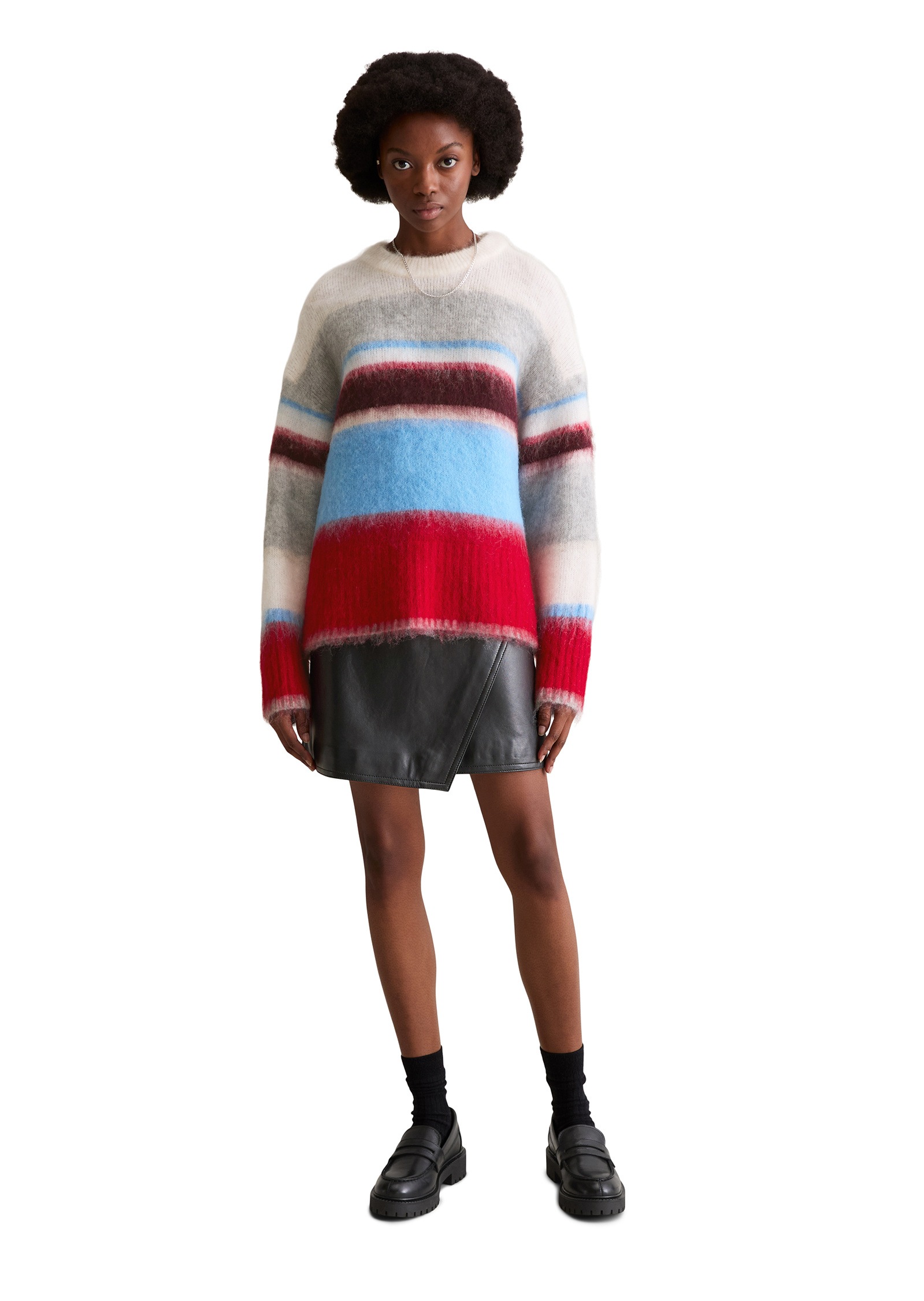 Marc O'Polo DENIM Strickpullover »aus flauschigem Wolle-Mohairwolle-Mix«