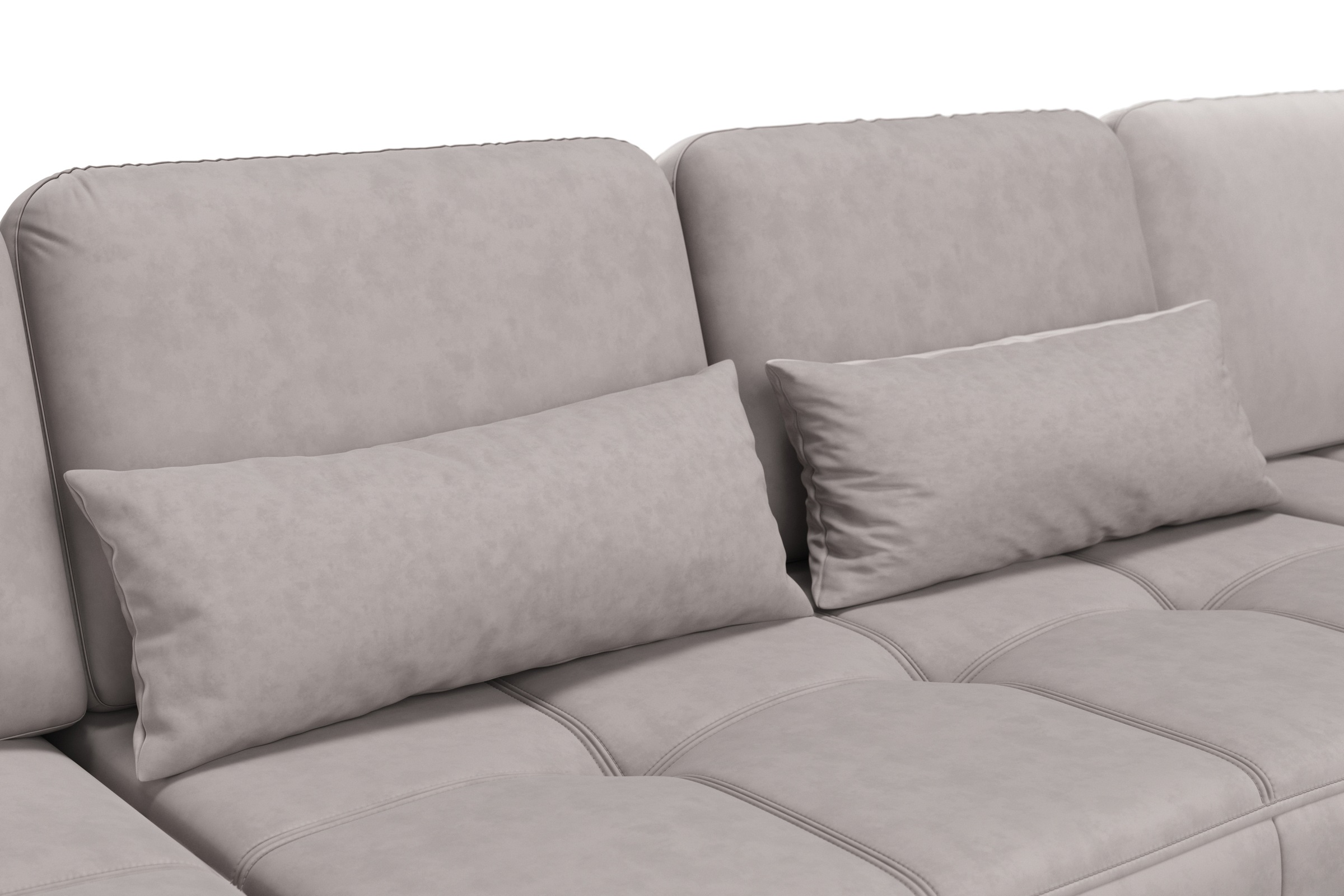 sit&more Wohnlandschaft »Bendigo U-Form«, inklusive Sitztiefenverstellung, Bodenfreiheit 15 cm, in 2 Fußfarben