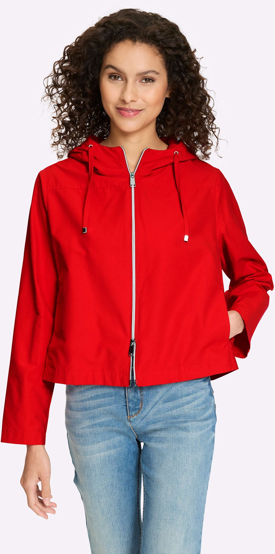 heine Langjacke mit Kapuze