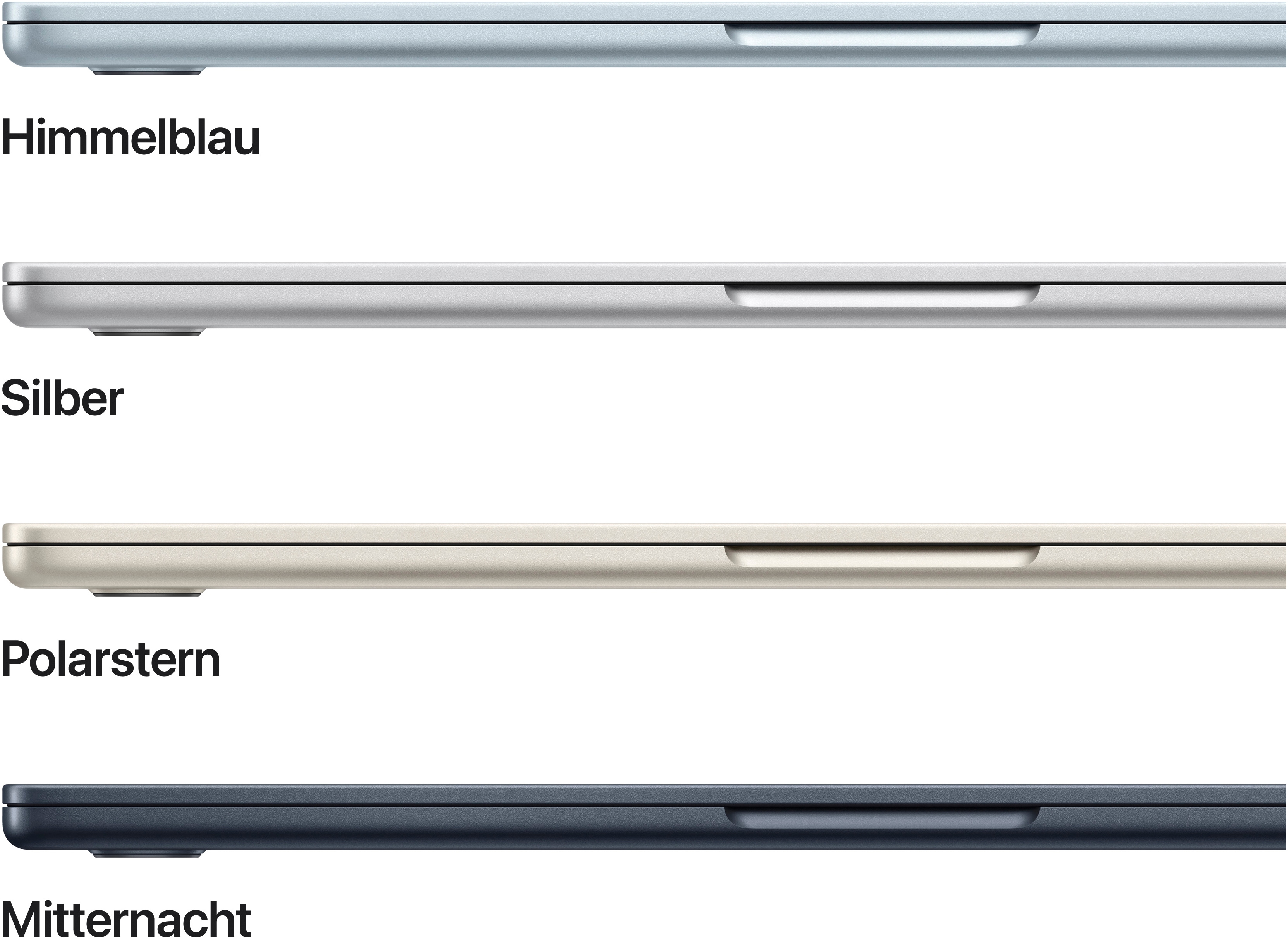 Apple MacBook Air 13 (M4, 2025) 33 cm (13 Zoll) 16 GB RAM 256 GB SSD M4 10-Core 8-Core GPU Mitternacht MW123D/A - Bild 2
