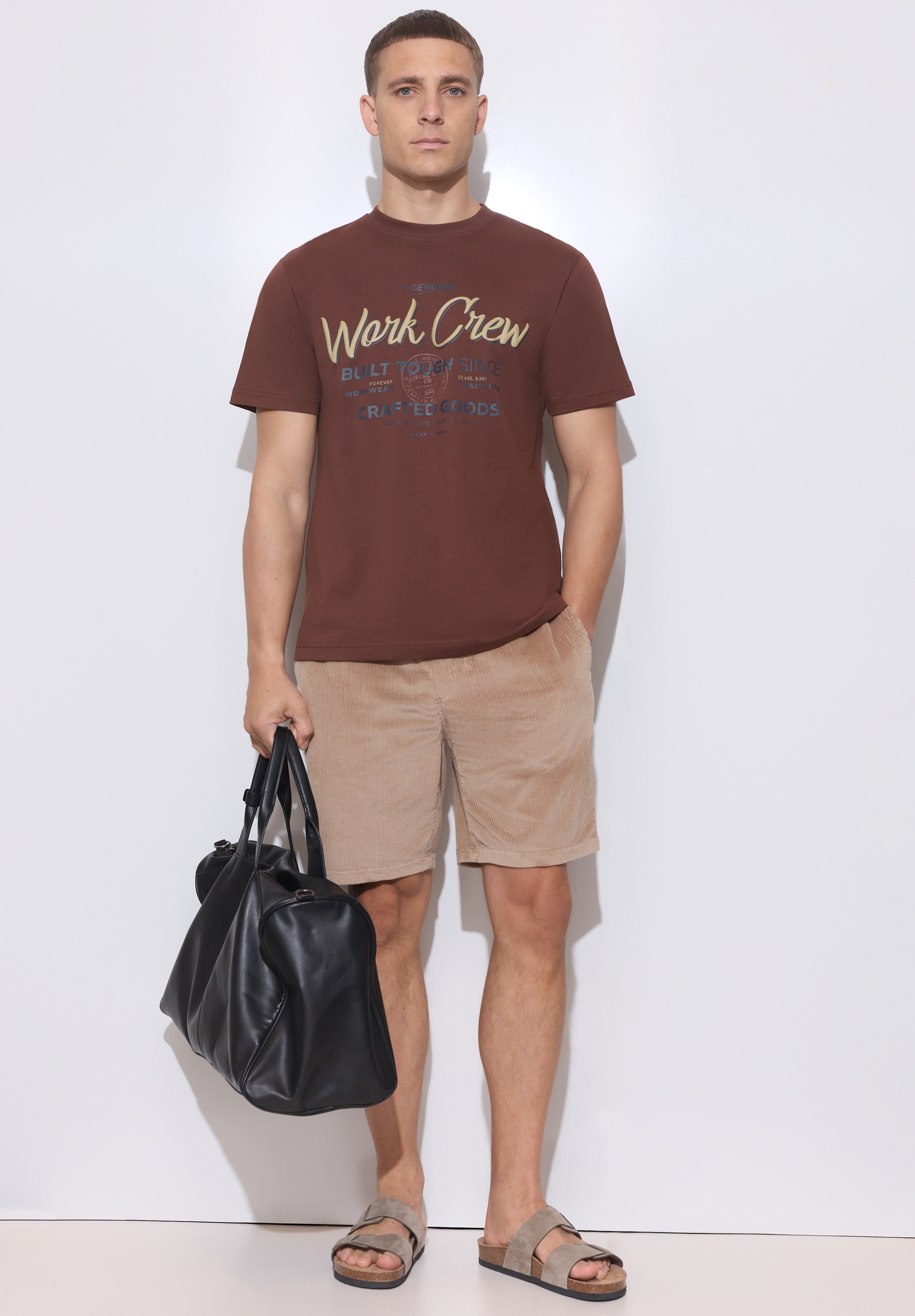 STREET ONE MEN T-Shirt aus reiner Baumwolle