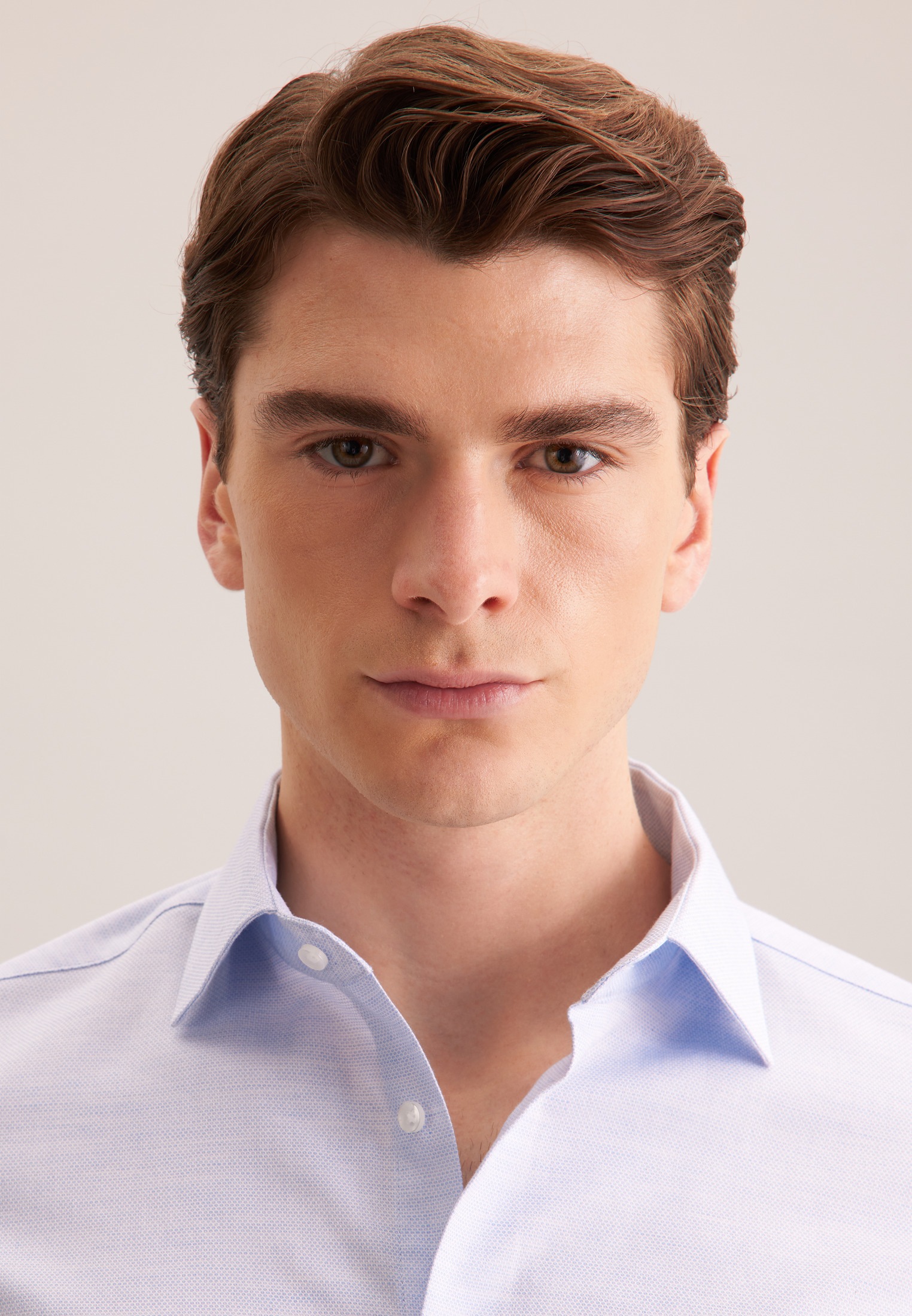 Thumbnail - seidensticker Flanellhemd "Schwarze Rose" Shaped 1/1 Kentkragen Struktur