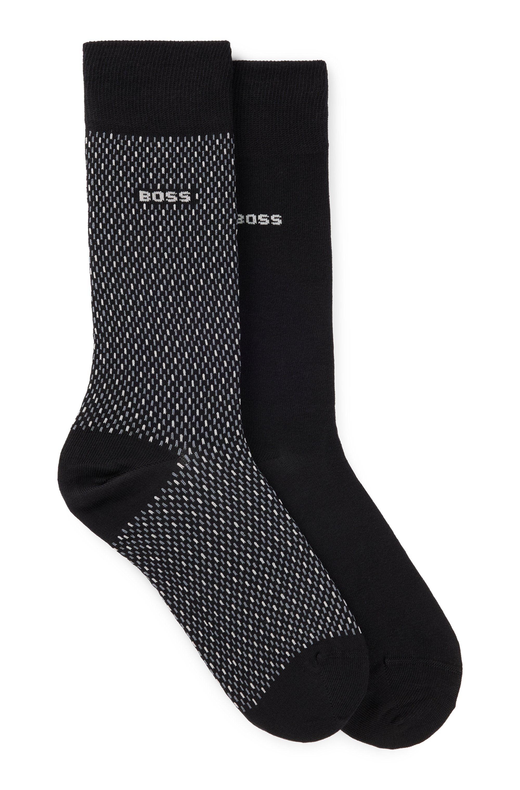 BOSS Socken "2P RS Minipattern CC", (Packung, 2er Pack), mit BOSS Schriftzu günstig online kaufen