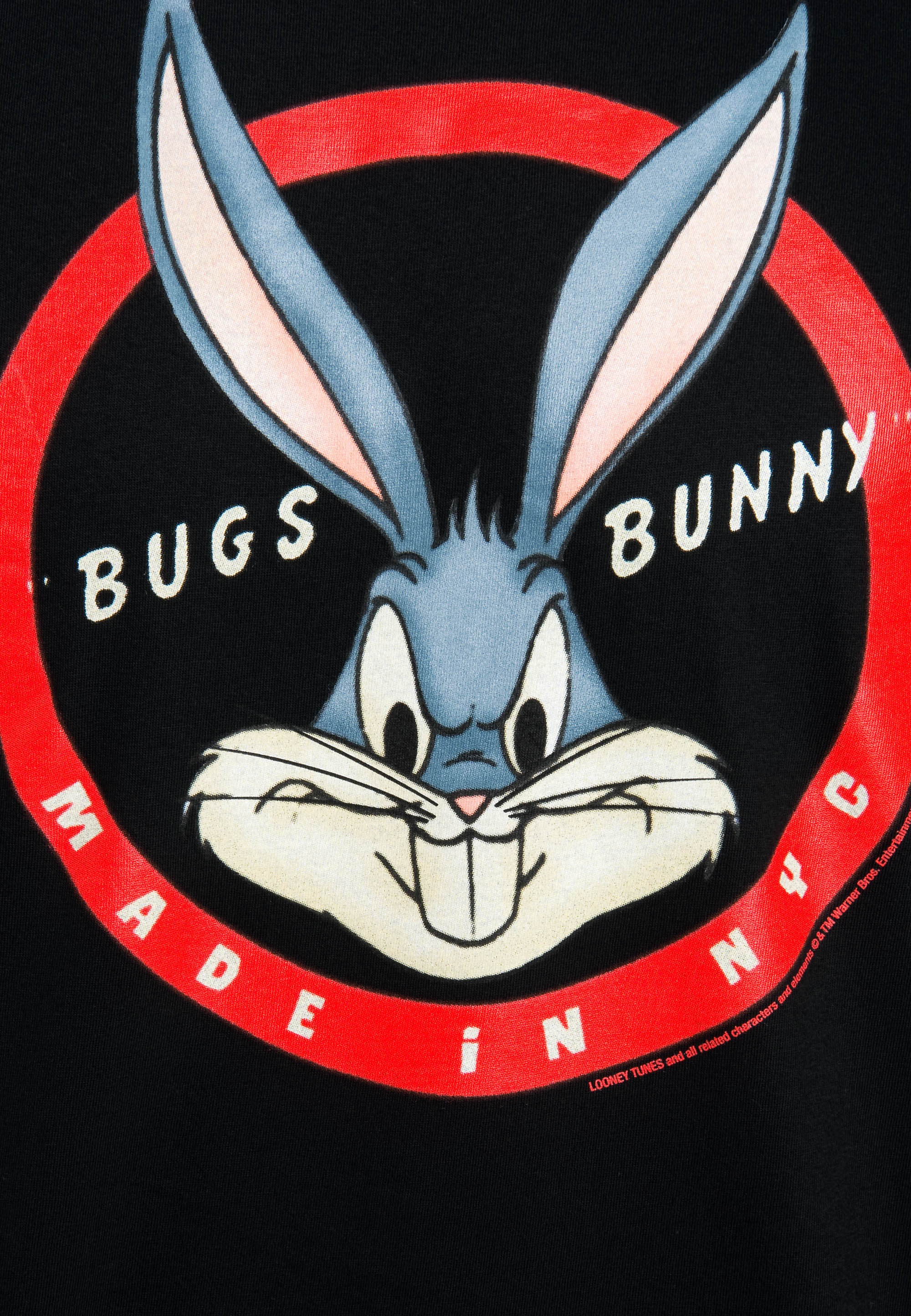 LOGOSHIRT T-Shirt »Bugs Bunny Made In NYC«, mit tollem Bugs Bunny-Print