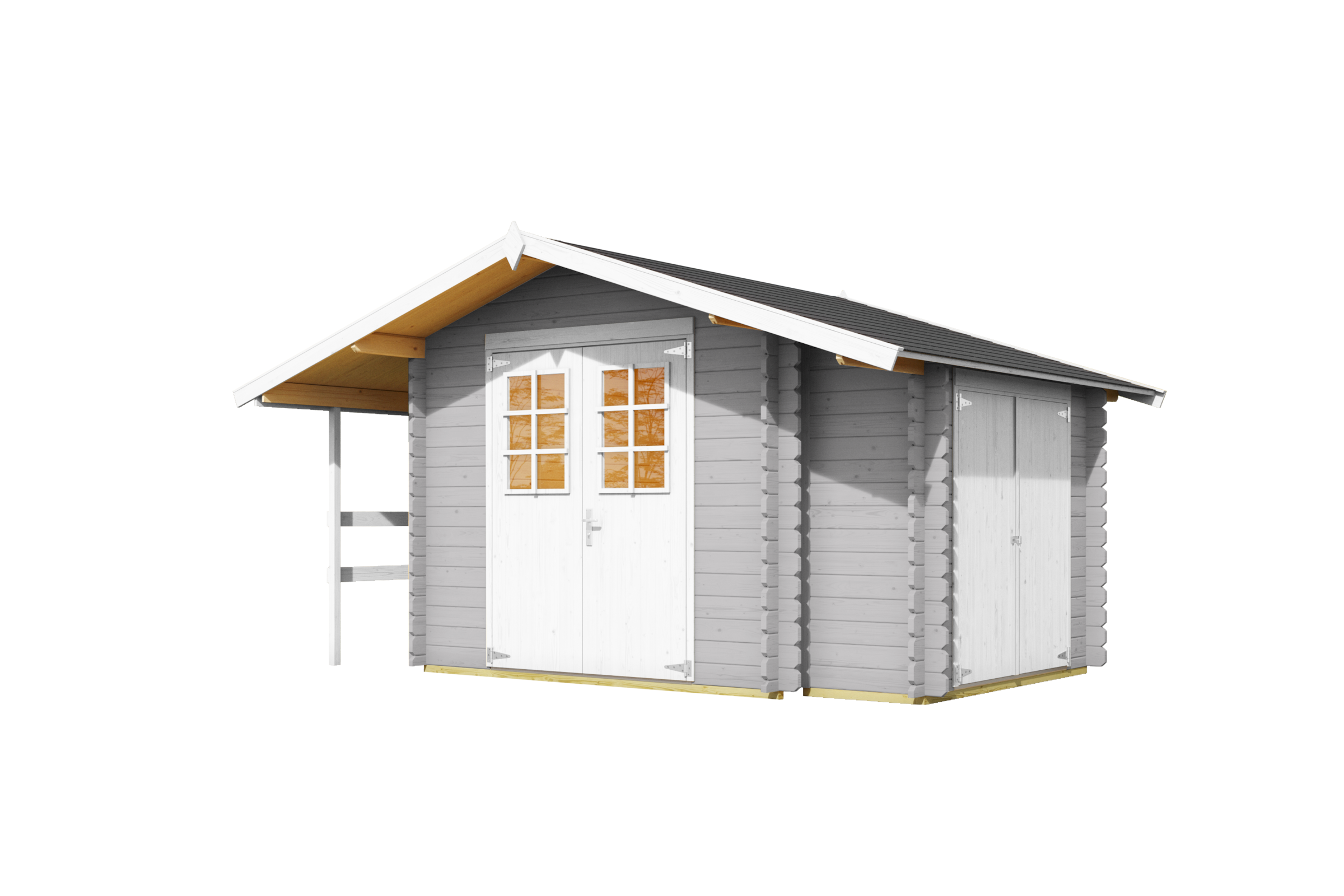 Nordic Holz Gartenhaus »Vilano 2«, mit 3 getrennten Bereiche