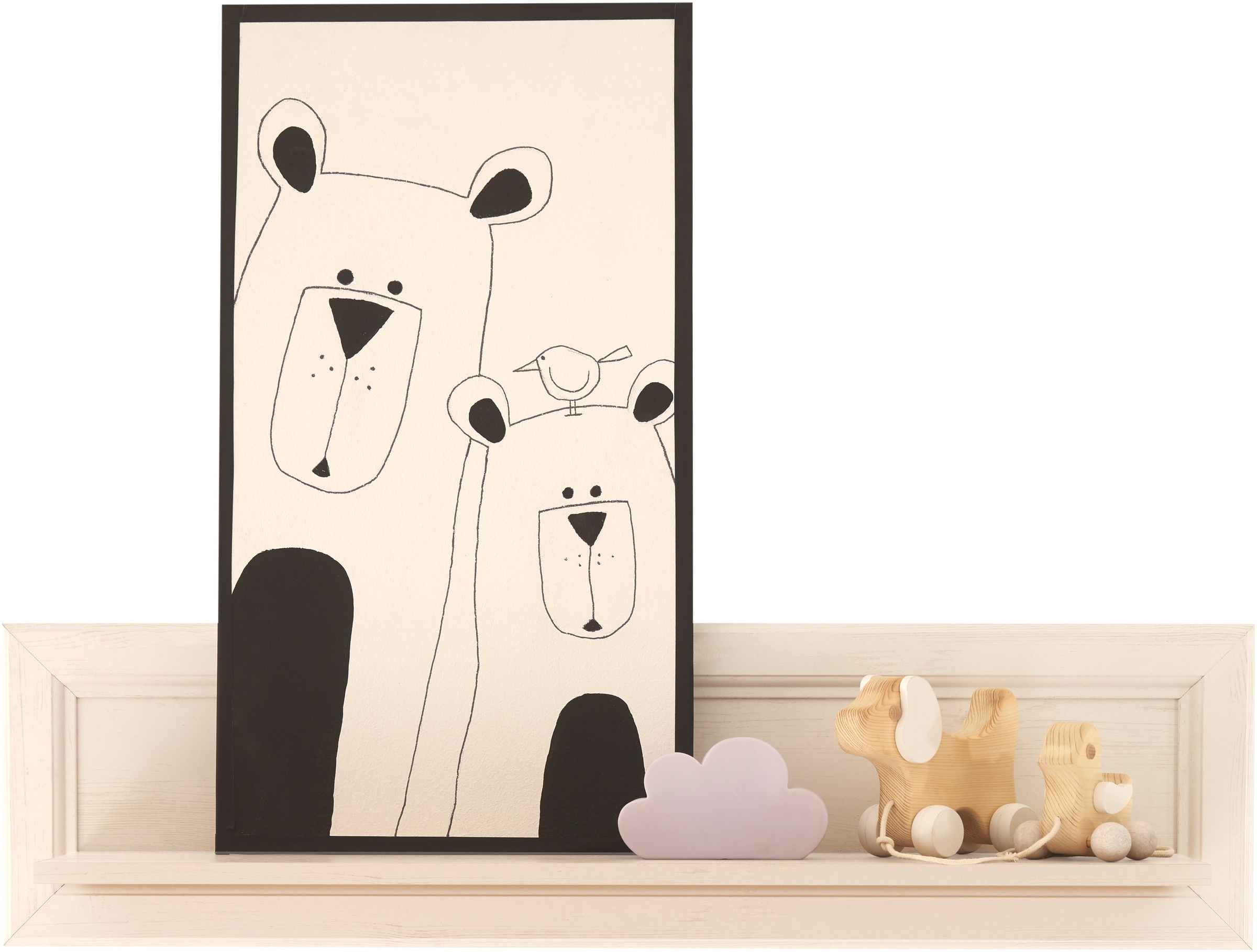 Begabino Wandboard »Jasmin«, im Landhaustil, Wandregal bis 5 kg belastbar
