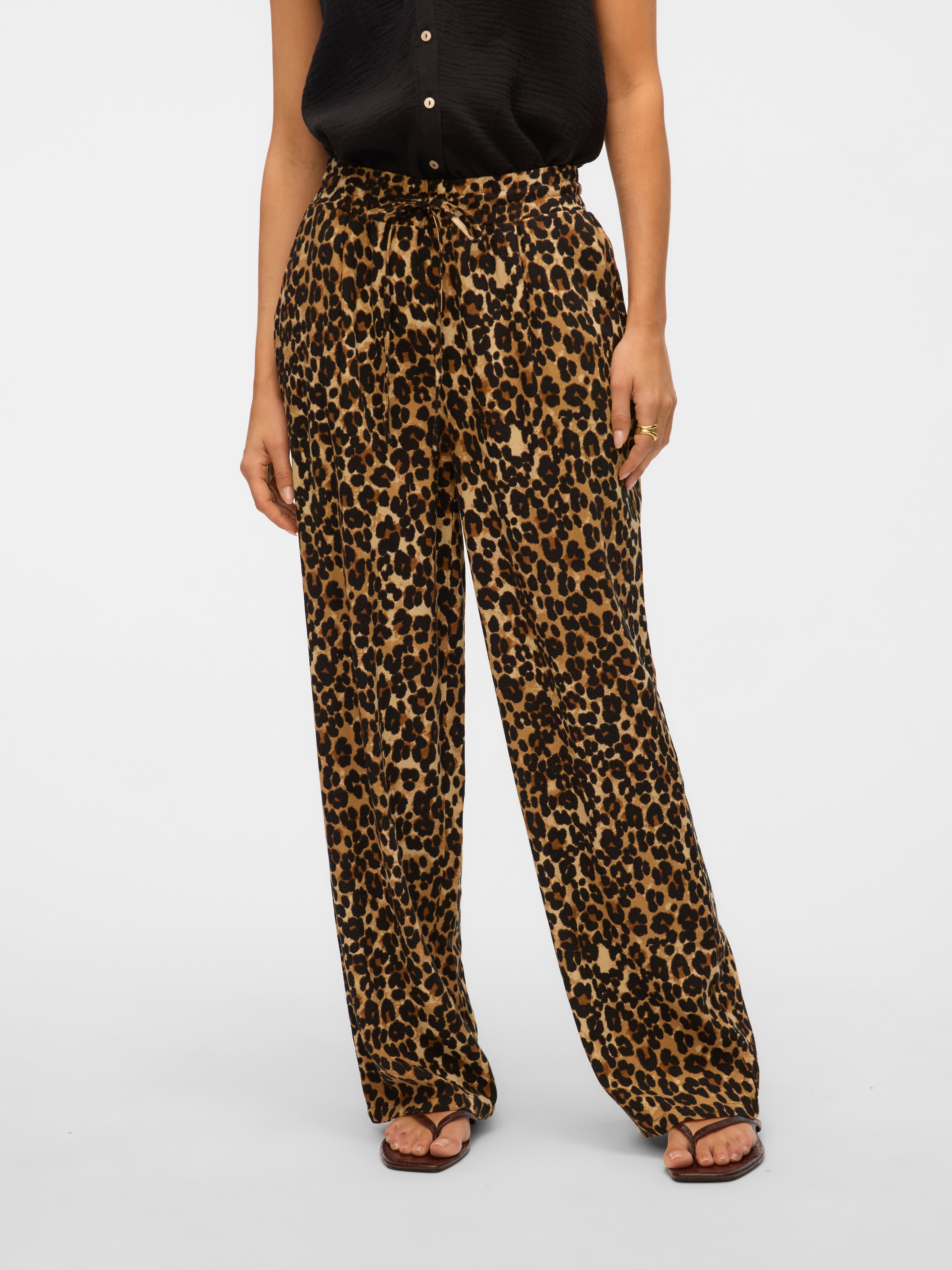 Vero Moda Schlupfhose "VMJESMILO WIDE PANTS GA NOOS", mit Leinen günstig online kaufen