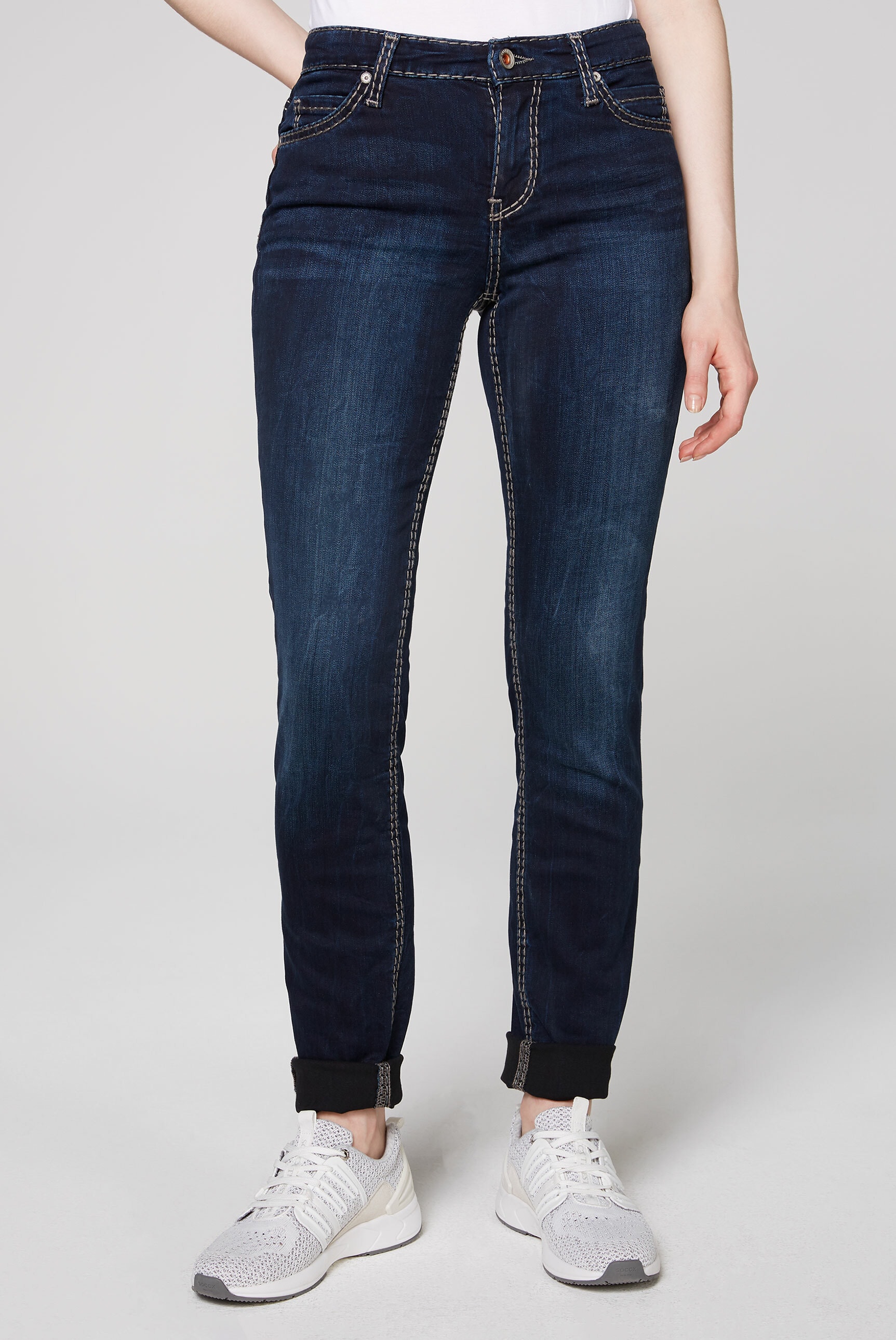 SOCCX Slim-fit-Jeans, mit zwei Münztaschen