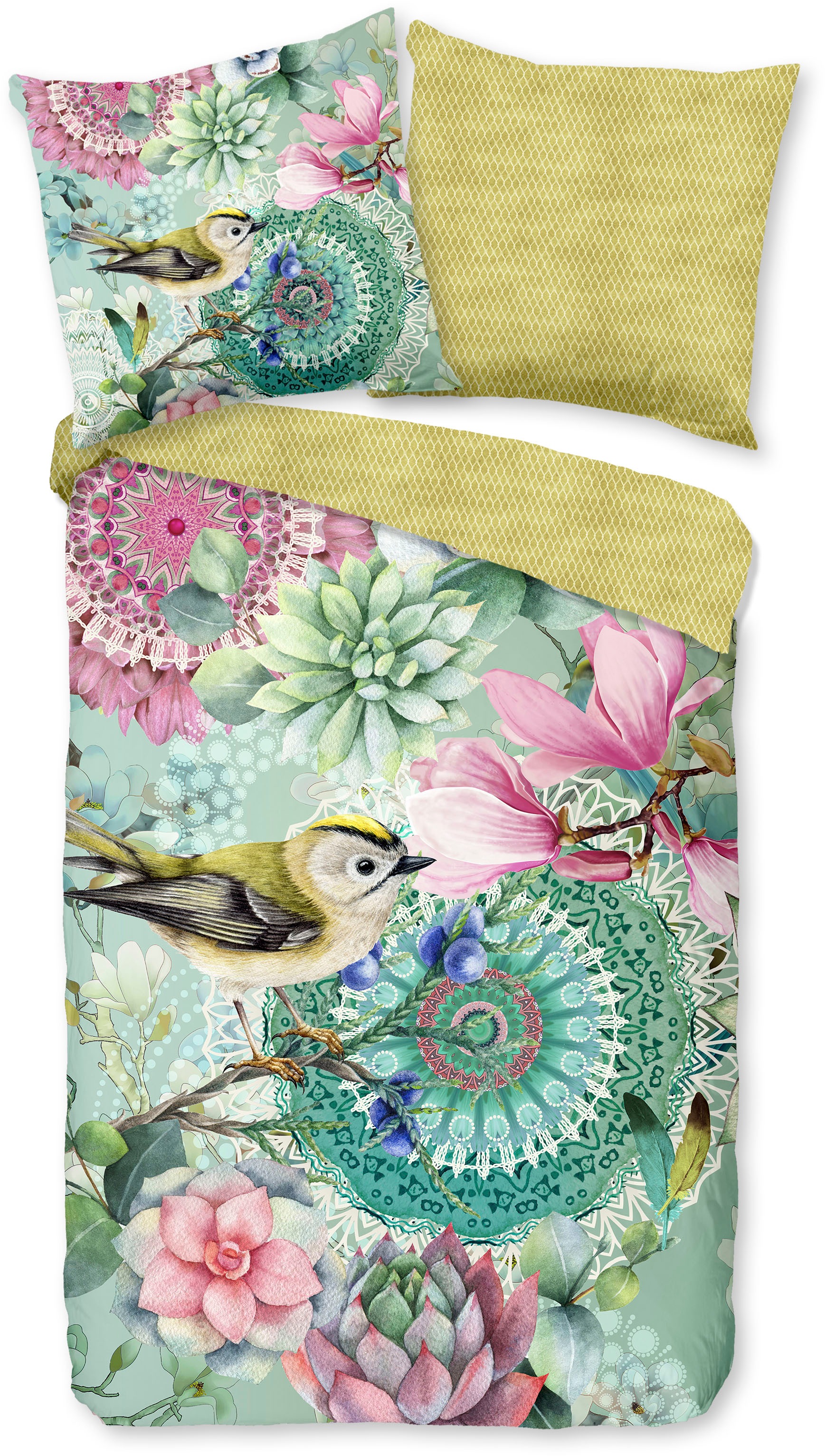 hip Wendebettwäsche "XABINE" 2 Stk. tlg. Mako-Satin, 135x200, Reißverschlus günstig online kaufen