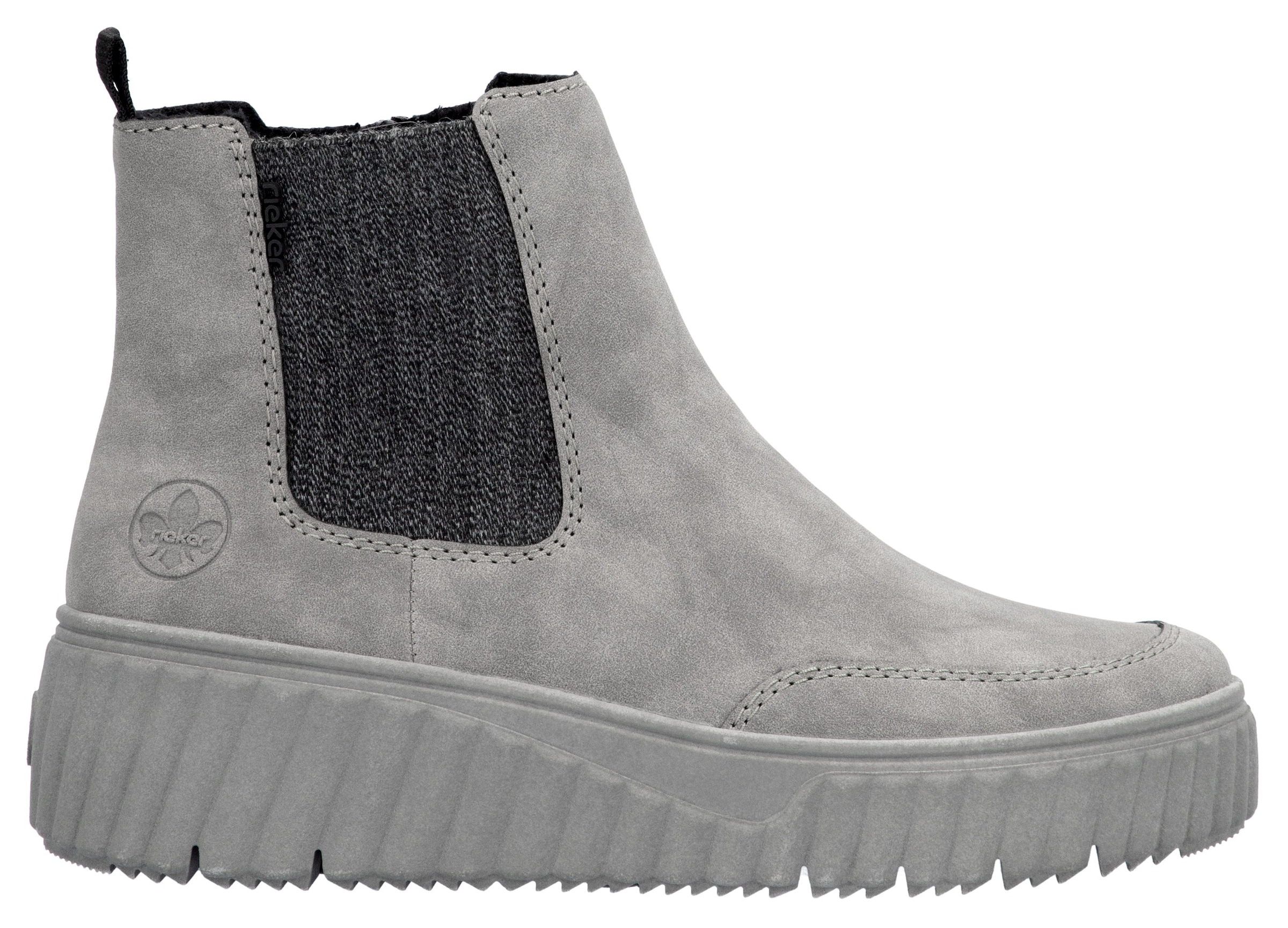 Rieker Chelseaboots, Schlupfboots, Keilstiefelette mit Anziehlasche