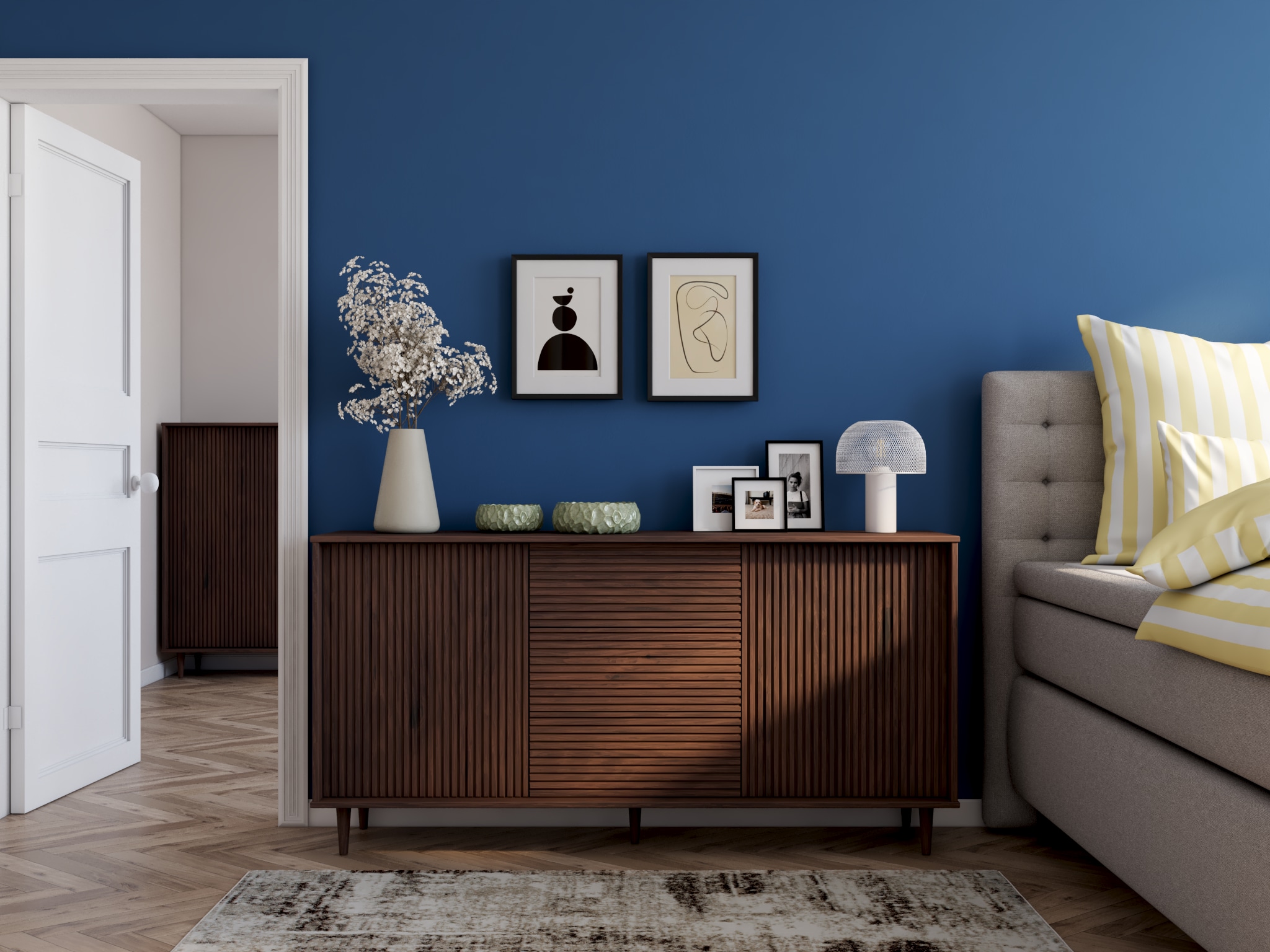 my home Teppich »Salsa« rechteckig 9 mm Höhe mit besonders weichem Flor, Kurzflor, im Vintage-Look, dichte Qualität