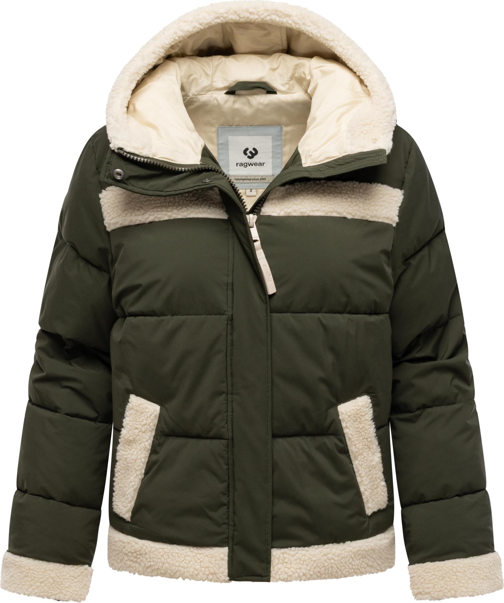 Ragwear Winterjacke »Editah YOUMODO« mit Kapuze warme modische Jacke mit Plüsch-Details