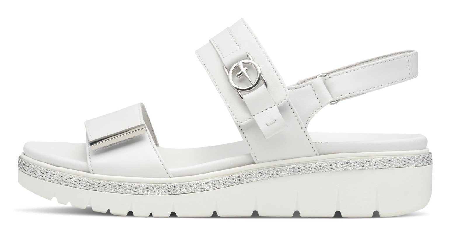Tamaris Keilsandalette, Plateau, Sommerschuh, Riemchensandale mit Schmuckelement
