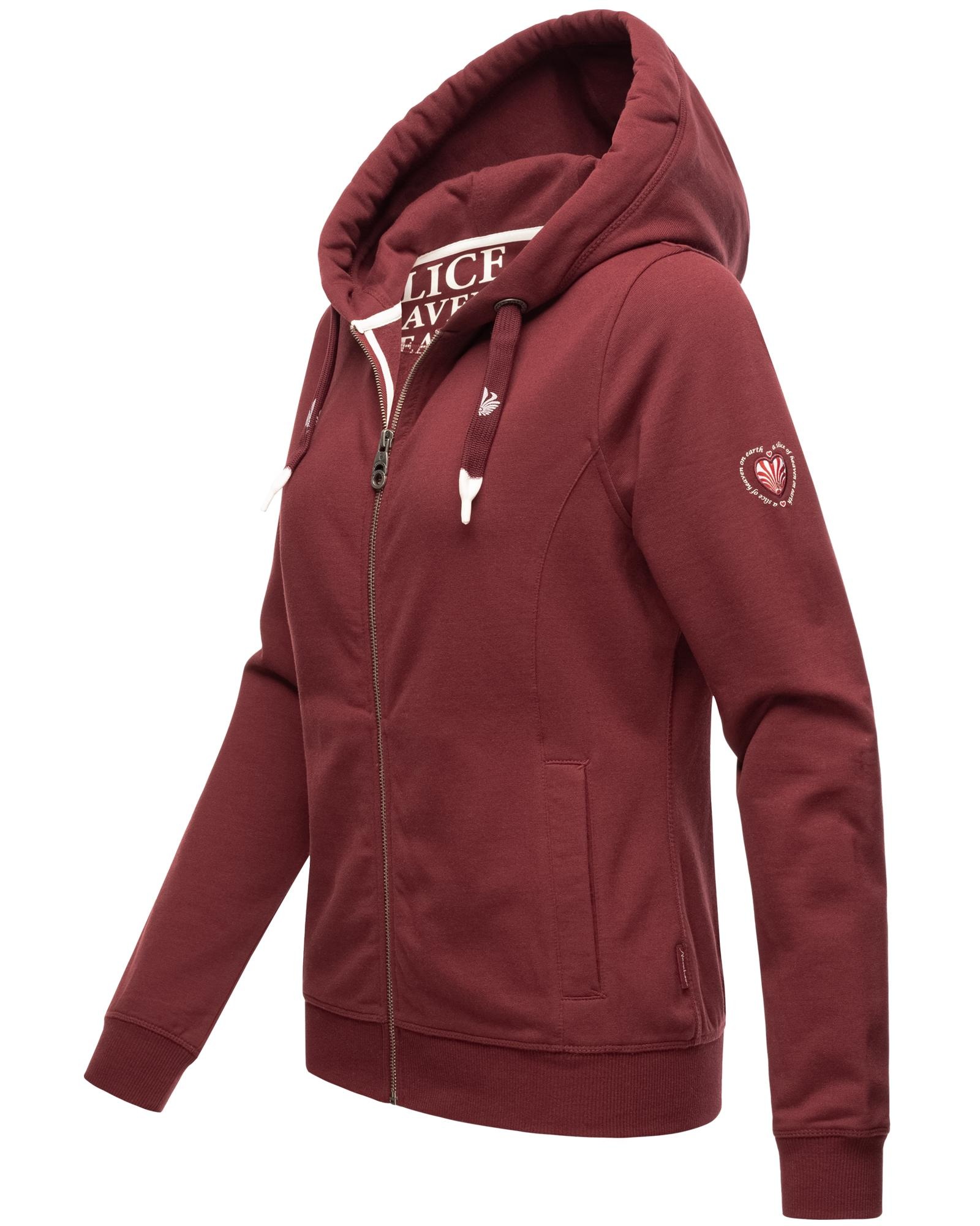 Navahoo Kapuzensweatshirt »Engelshaar«, sportlicher Zip-Hoodie mit dicken Tunnelzugkordeln