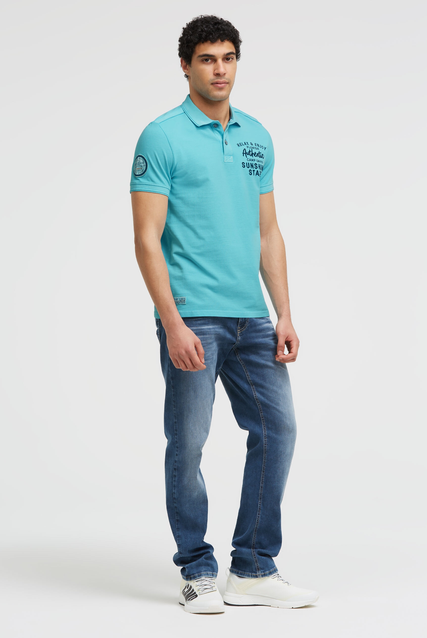CAMP DAVID Poloshirt aus Baumwolle