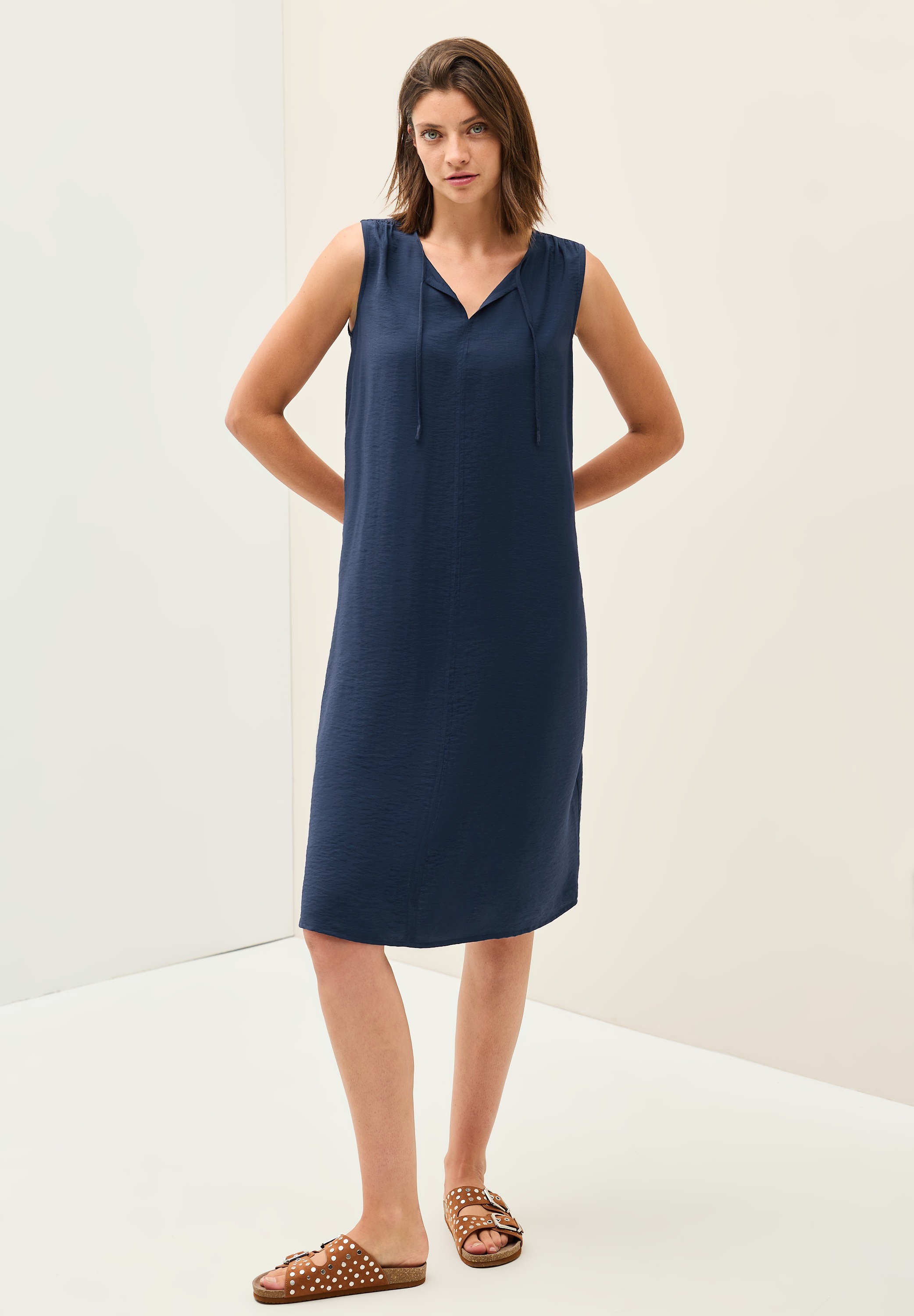 Thumbnail - Cecil Tunikakleid Ohne Taschen Sommerkleid mit Bändern am Ausschnitt