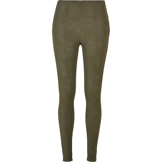 URBAN CLASSICS Leggings »Damen Ladies Washed Faux Leather Pants«, (1 tlg.)  für bestellen | BAUR