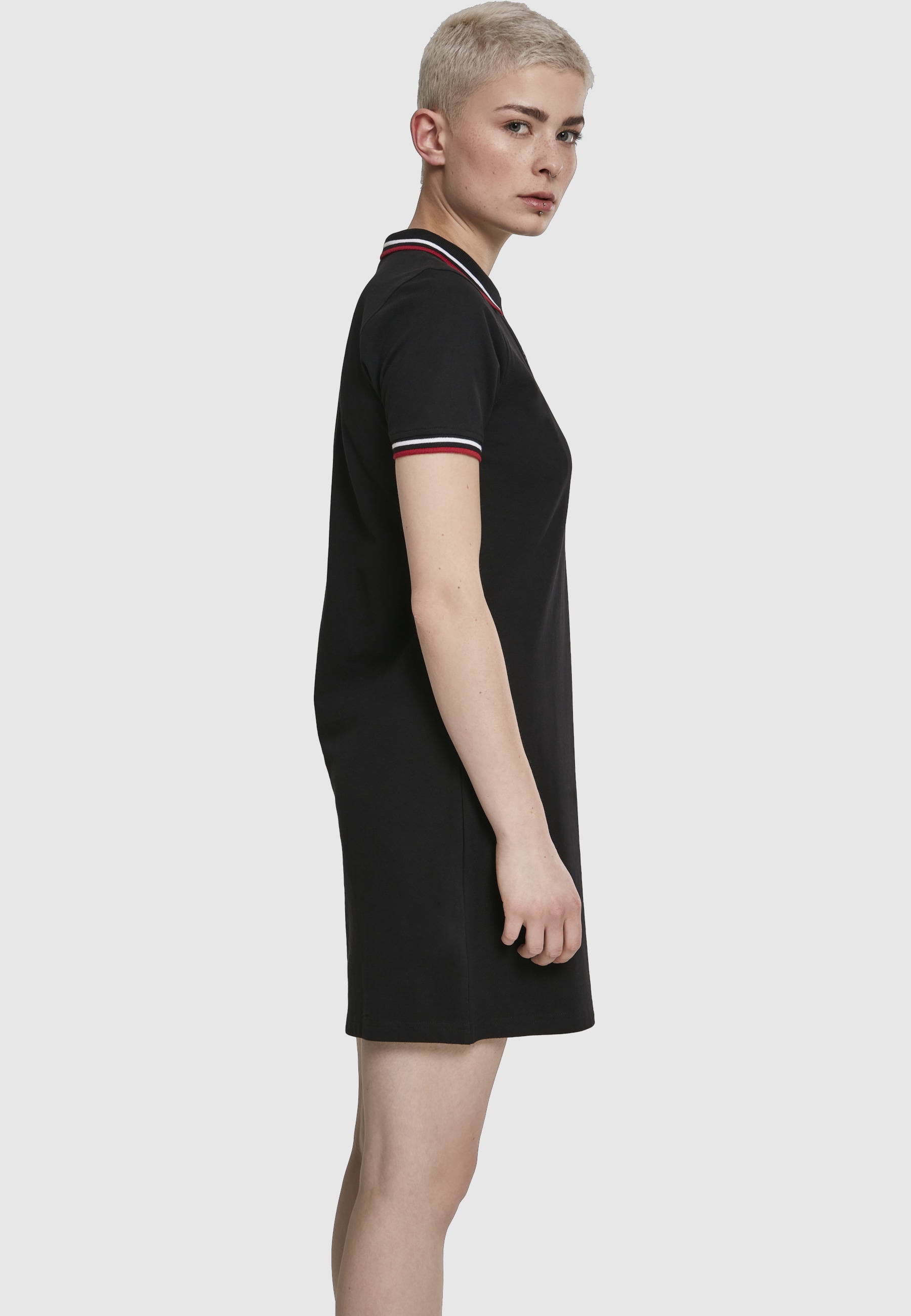URBAN CLASSICS Shirtkleid »Urban Classics Damen Ladies Polo Dress« 1 Stk. tlg.