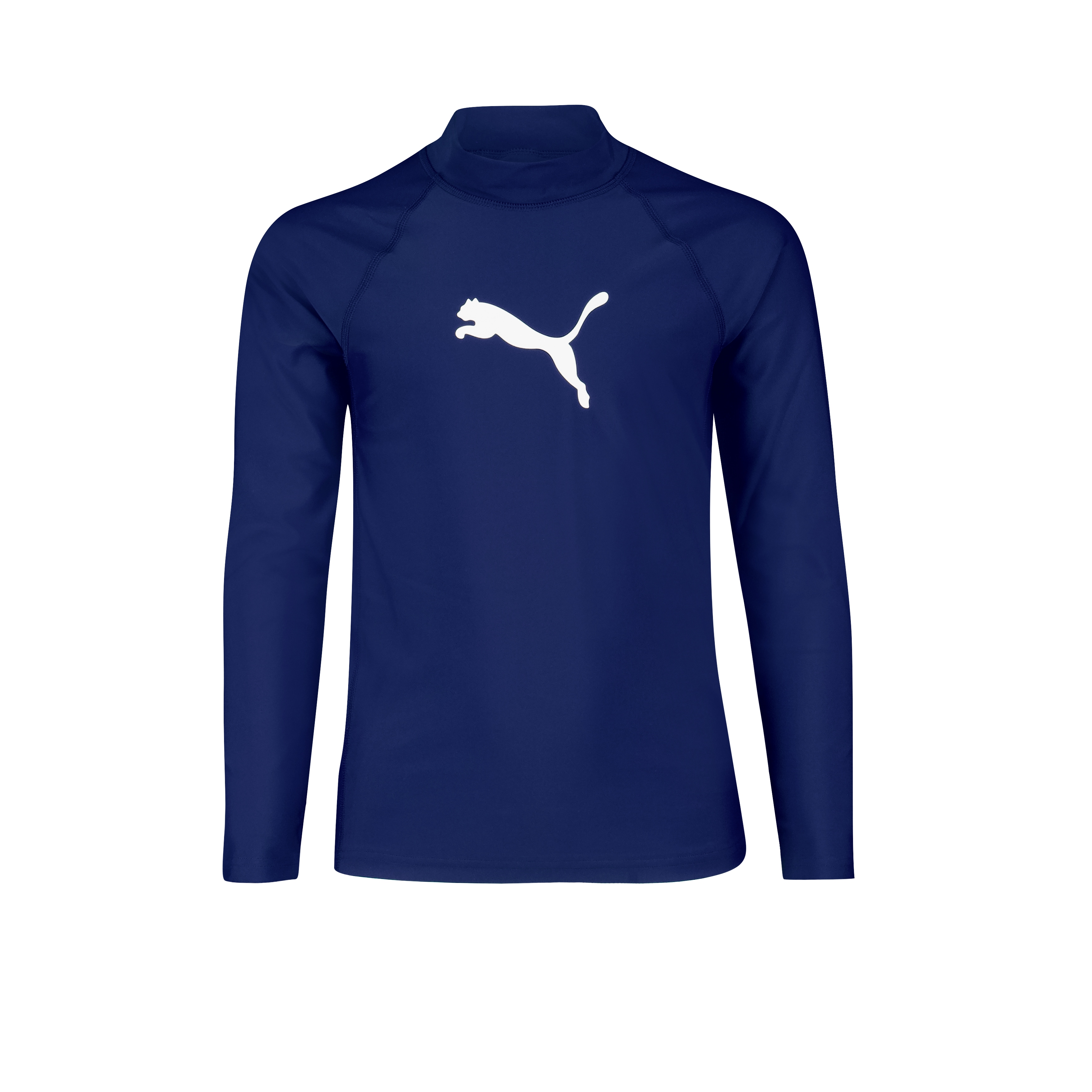 PUMA Rash Guard "PUMA SWIM KIDS UNISEX RASHGUARD" mit langen Ärmeln, Stehkragen