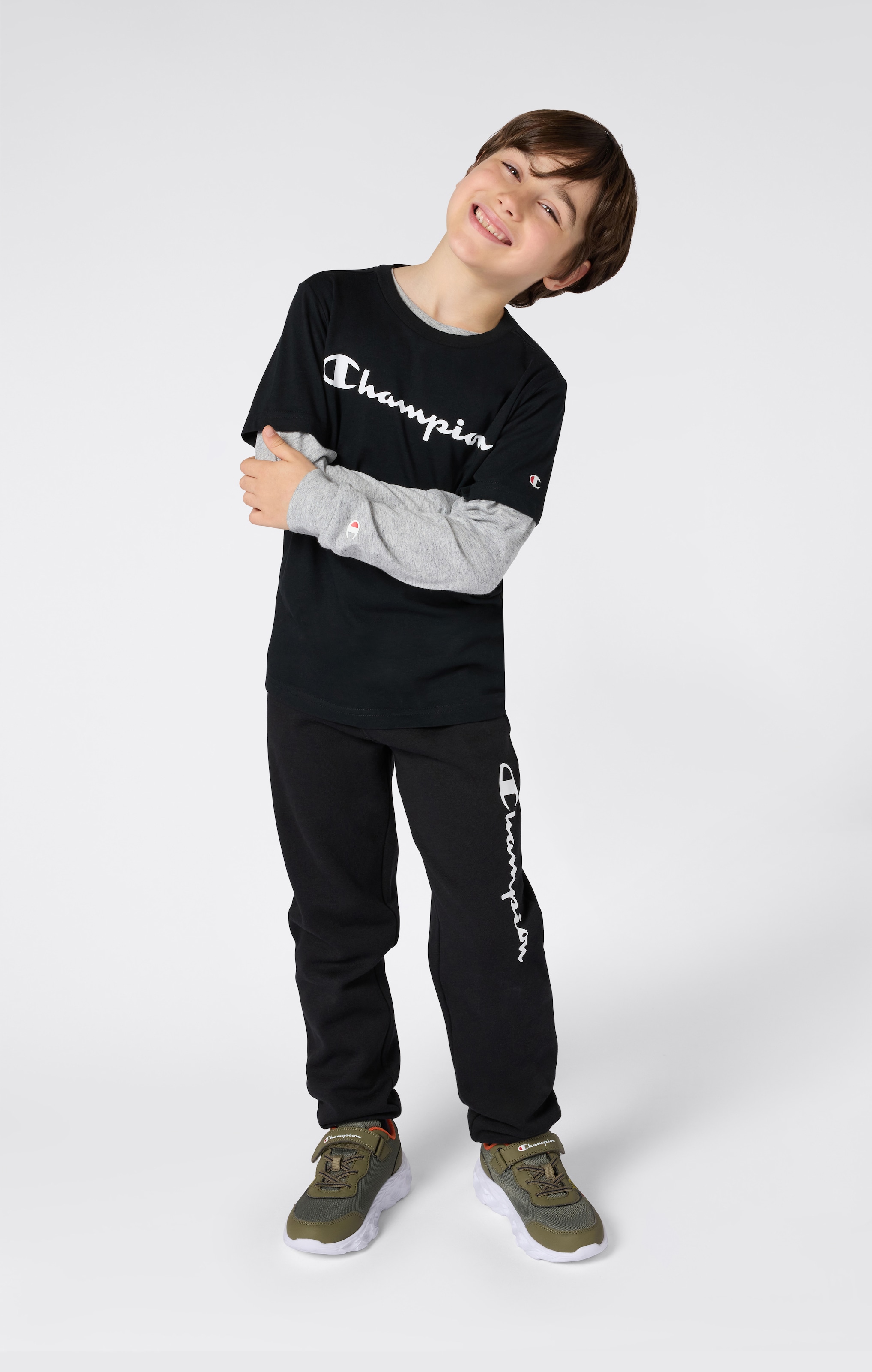 Champion T-Shirt »SPORTWEAR T-SHIRT Standard Fit« 1 tlg. sportlicher Stil, Kurzarm, für Kinder, aus Baumwolle