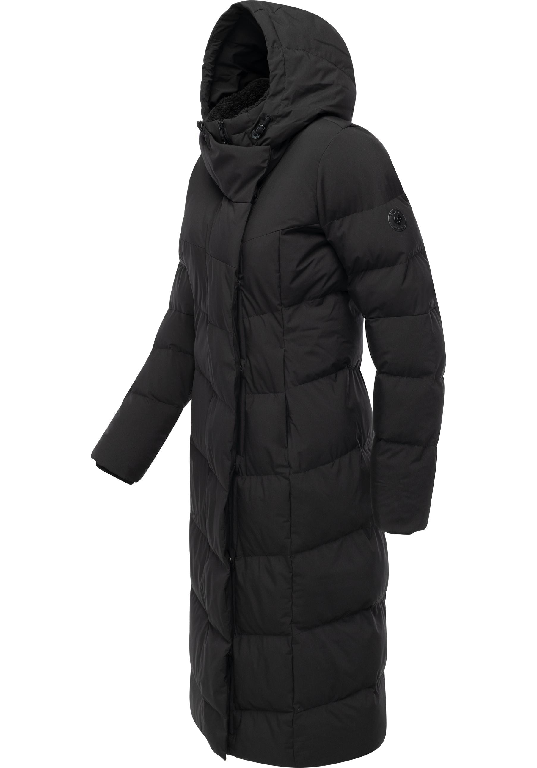 Ragwear Wintermantel »Pavla Long Soft YOUMODO«, Wasserdichter Steppmantel mit Kuschelkragen