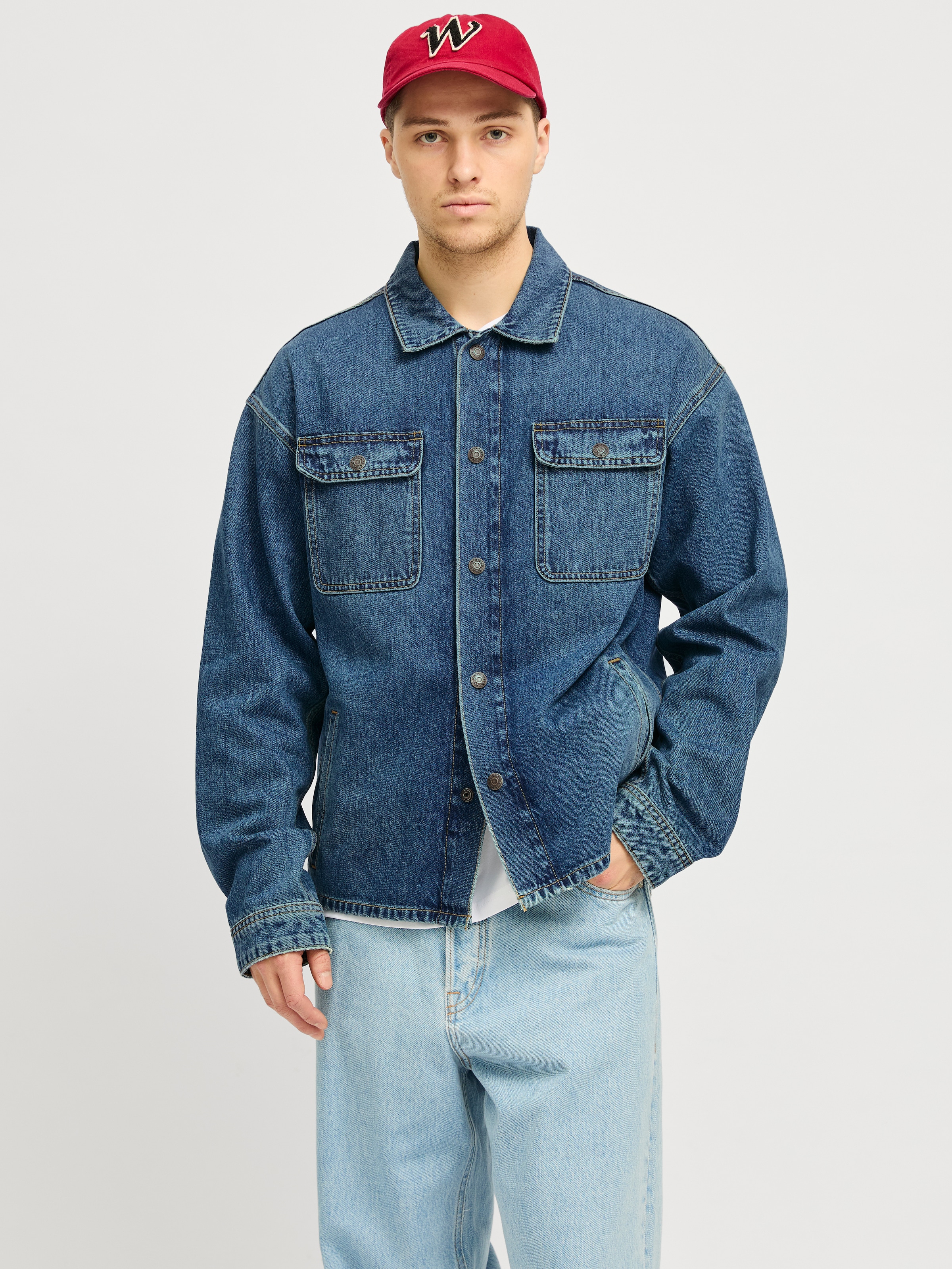 Jack & Jones Jeanshemd "JJICHASE JJOVERSHIRT MF 903 SN" günstig online kaufen