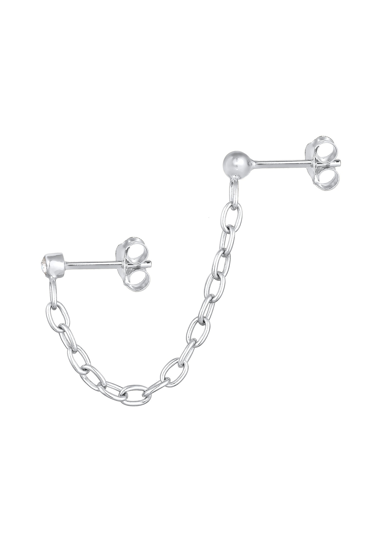 Elli Paar Ohrstecker »Kette Piercing Kristall 925 Silber«
