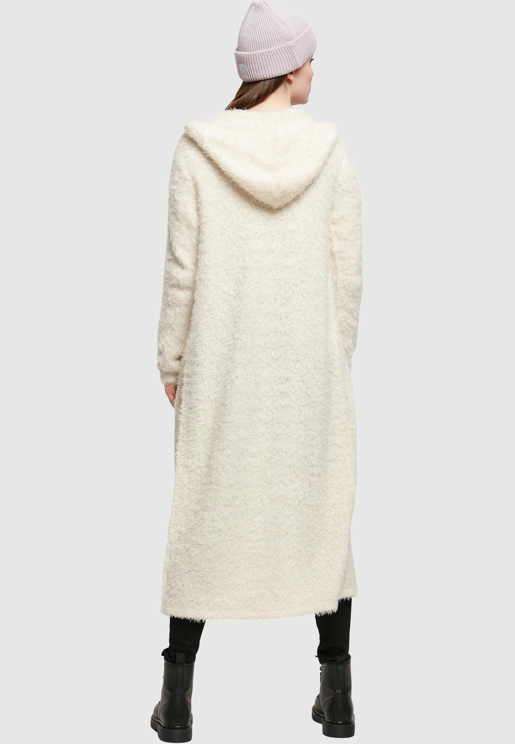 URBAN CLASSICS Strickjacke »Urban Classics Damen Ladies Hooded Feather Cardigan«