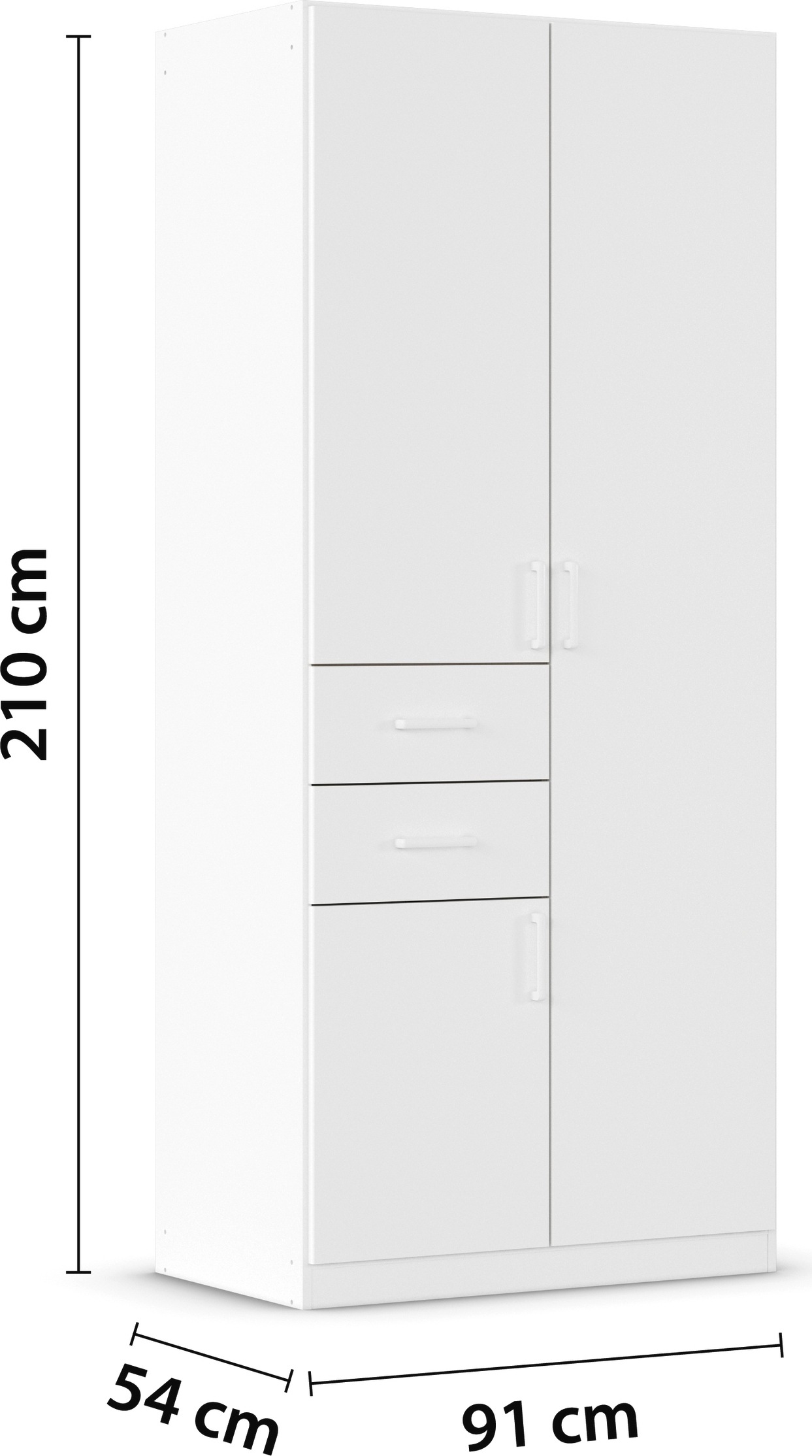 rauch Schlafzimmer-Set »Komplettzimmer Komplettschlafzimmer Schlafzimmer-Set (3-St.) MAIKA«, (Set, 3 tlg.), Schrank 3 Breiten, 2 Höhen, Bett 100 cm, Nachttisch MADE IN GERMANY