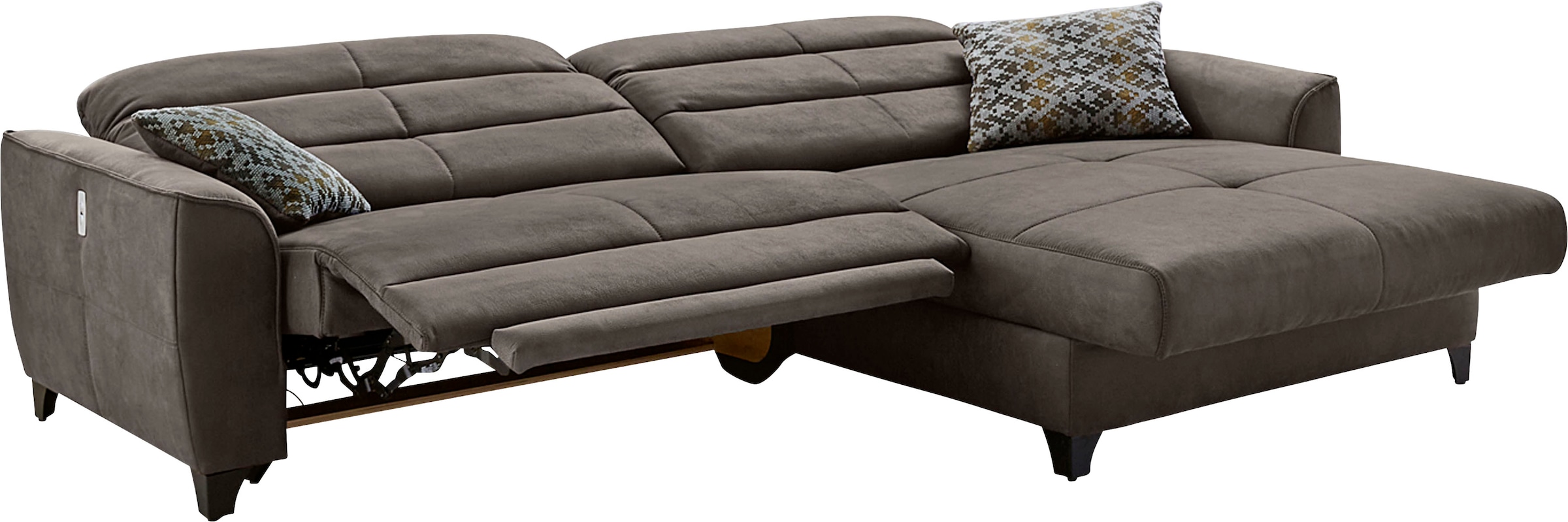 Jockenhöfer Gruppe Ecksofa | Relaxfunktionen 2x BAUR »Double breiten, 120cm elektromotorischen One«, mit