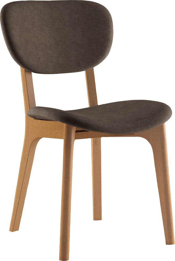 INOSIGN Stuhl "COZY Made in Italy" (Set) 2 Stk. Microfaser Gestell in Buche günstig online kaufen