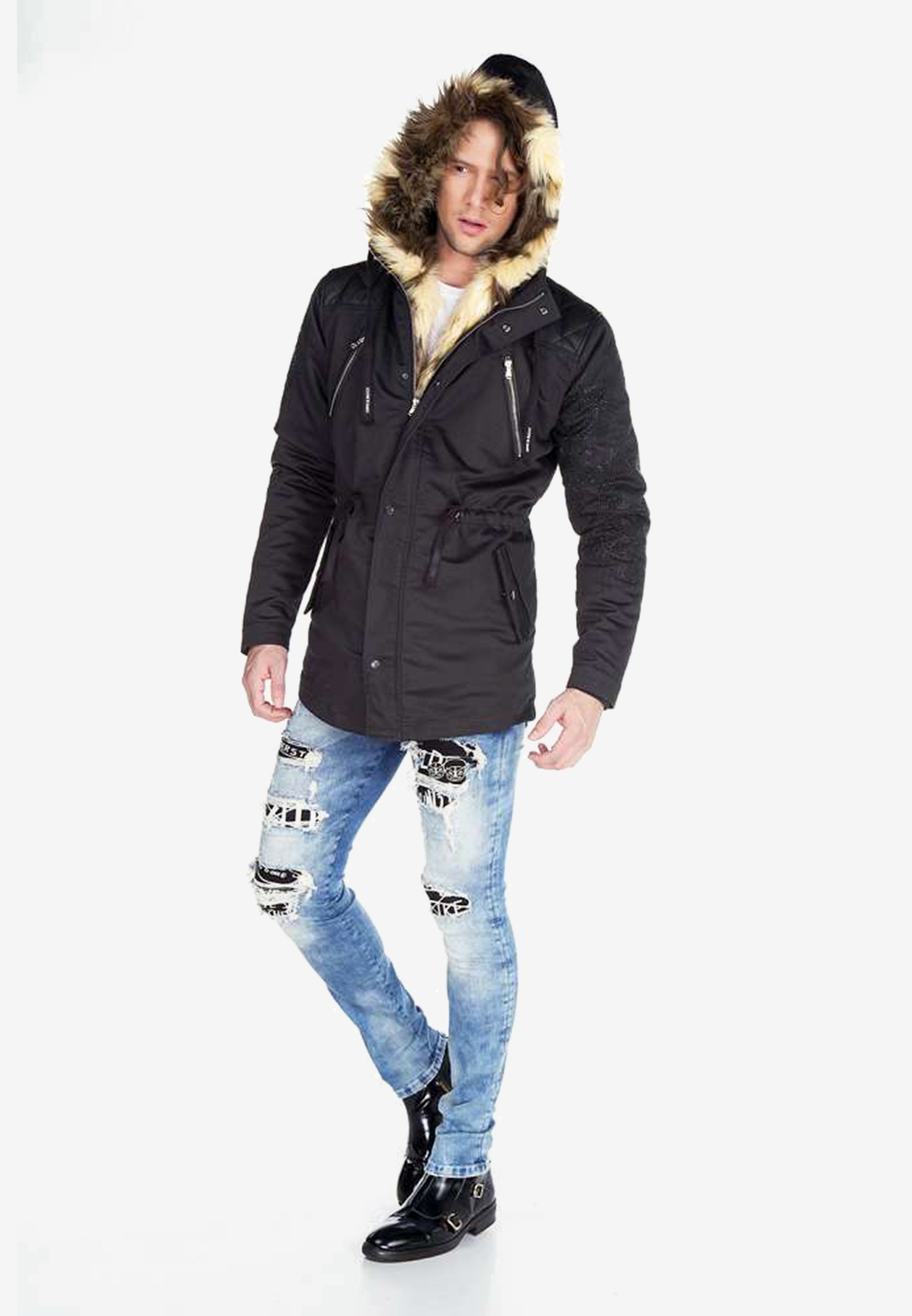 Cipo & Baxx Cipo & Baxx Winterjacke su Kapuze ir S...