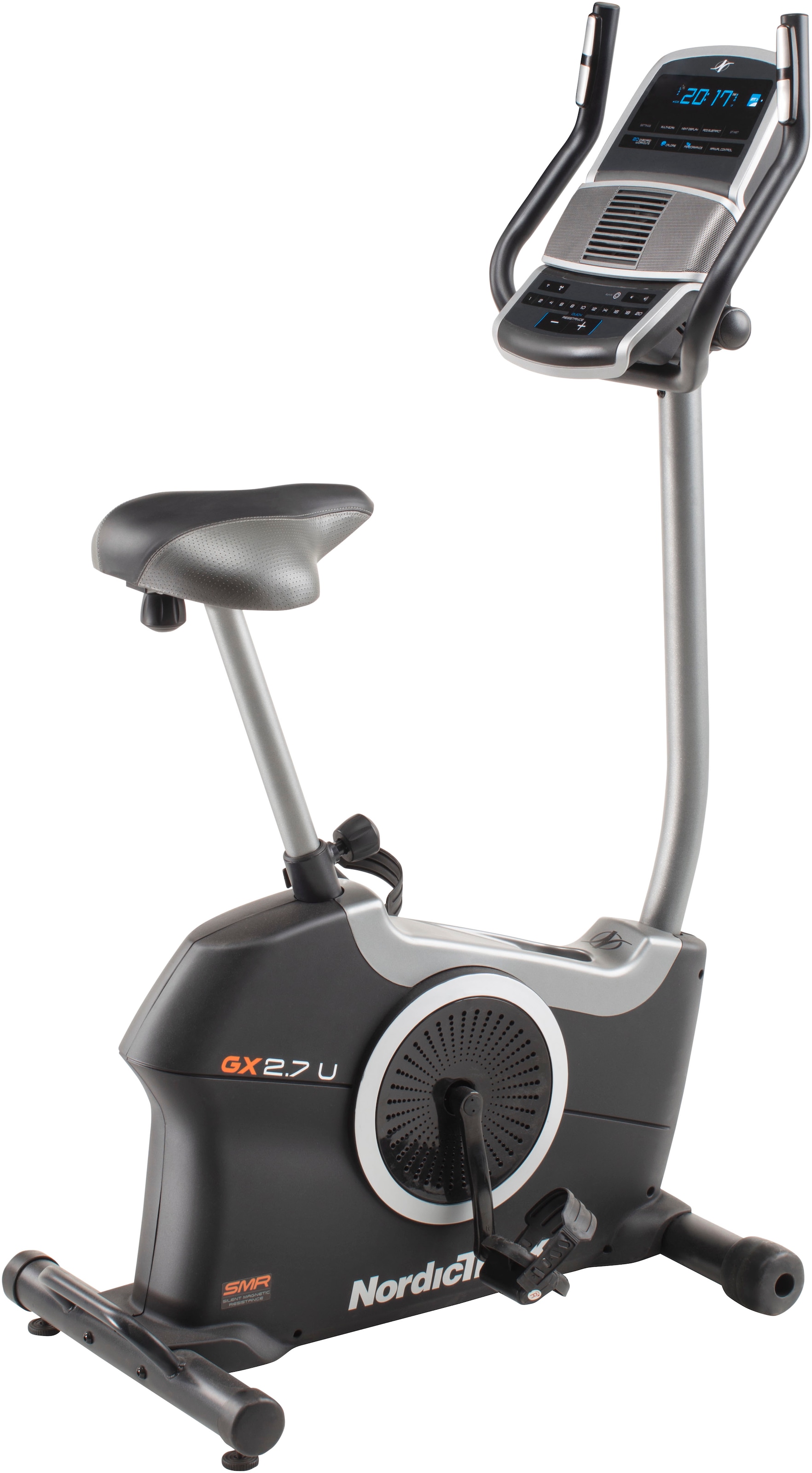 NORDICTRACK Heimtrainer "GX 2.7 U", ohne Unterlegmatte, schwarz, Heimtrainer, 125 kg max. Benutzergewicht, Fahrrad, 20 Widerstandsstufen