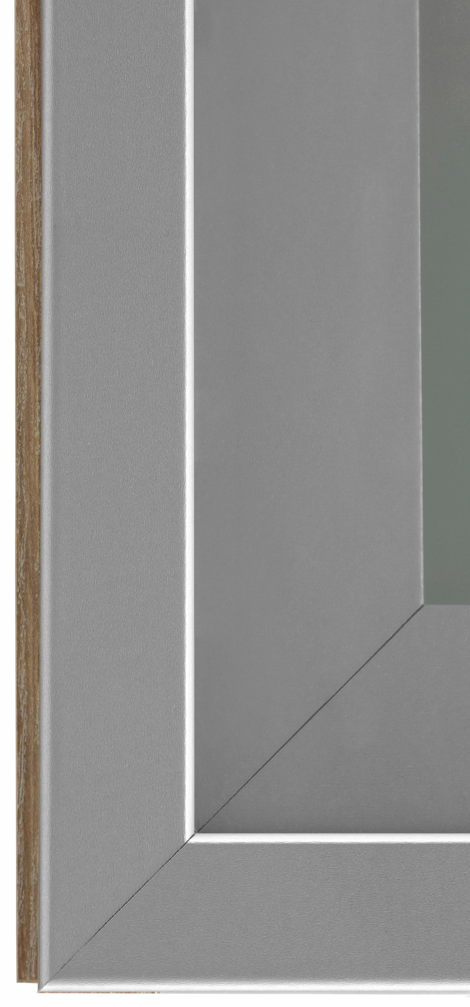 OPTIFIT Glashängeschrank mit Glasrahmentür in Alu-Optik, Breite 50 cm