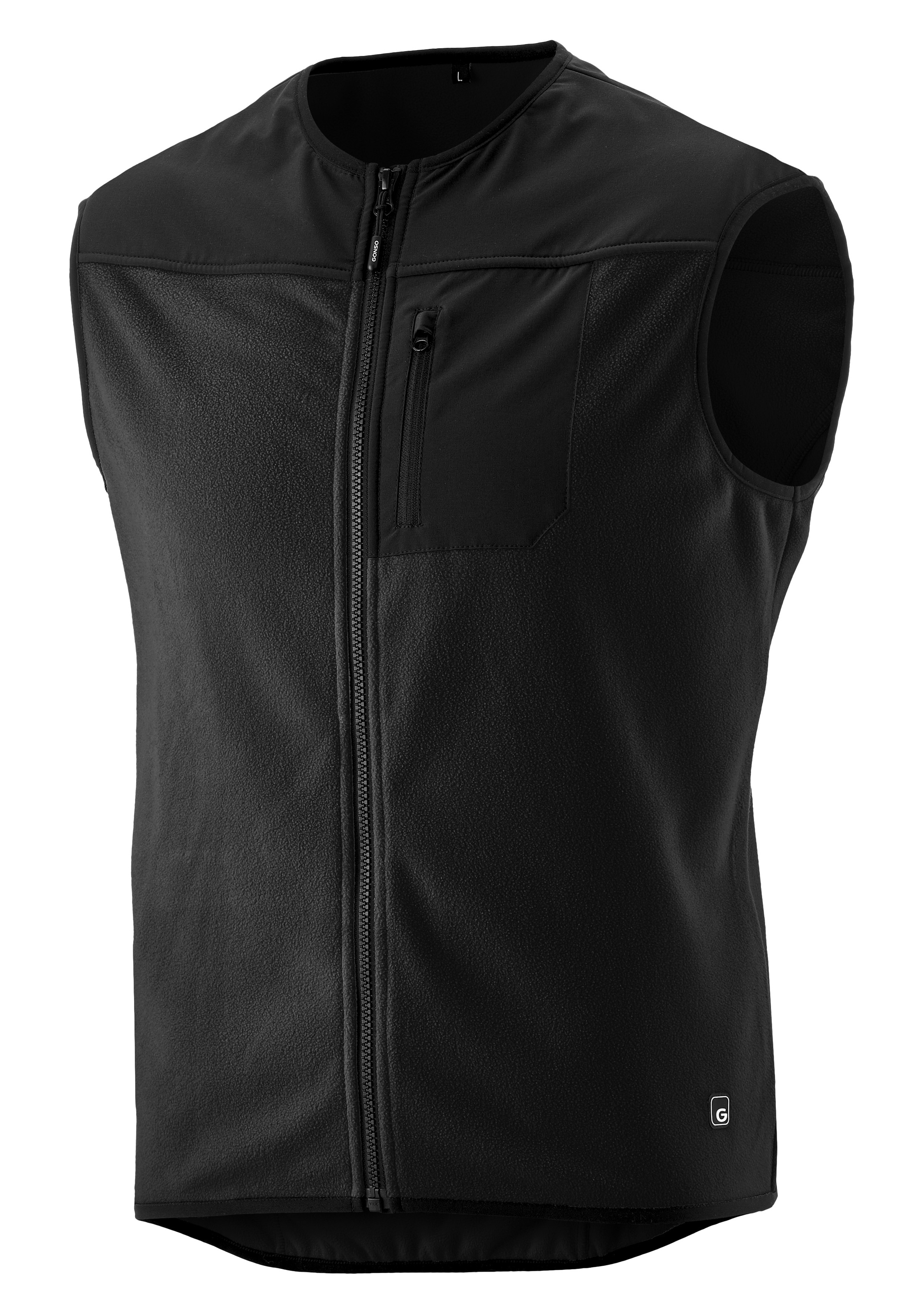 Gonso Fahrradjacke »ADVENTURE VEST FLEECE«, Unisex Radweste, warme Fleece-Weste, integrierte Smartphone Tasche