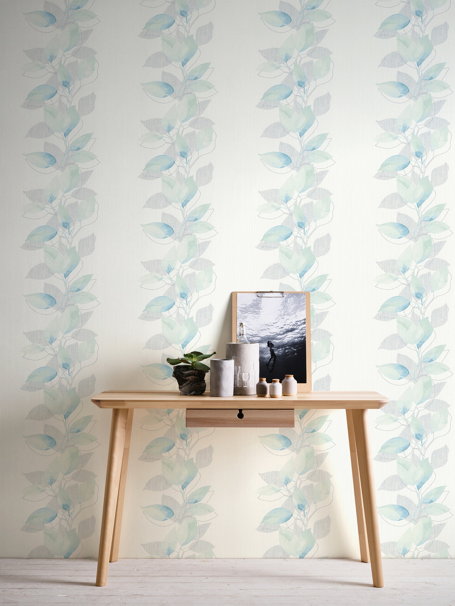 A.S. Création Vliestapete »Attractive«, floral-botanisch-Wald, Tapete Blumen Tapeten Wohnzimmer Schlafzimmer Küche Flur Design Optik