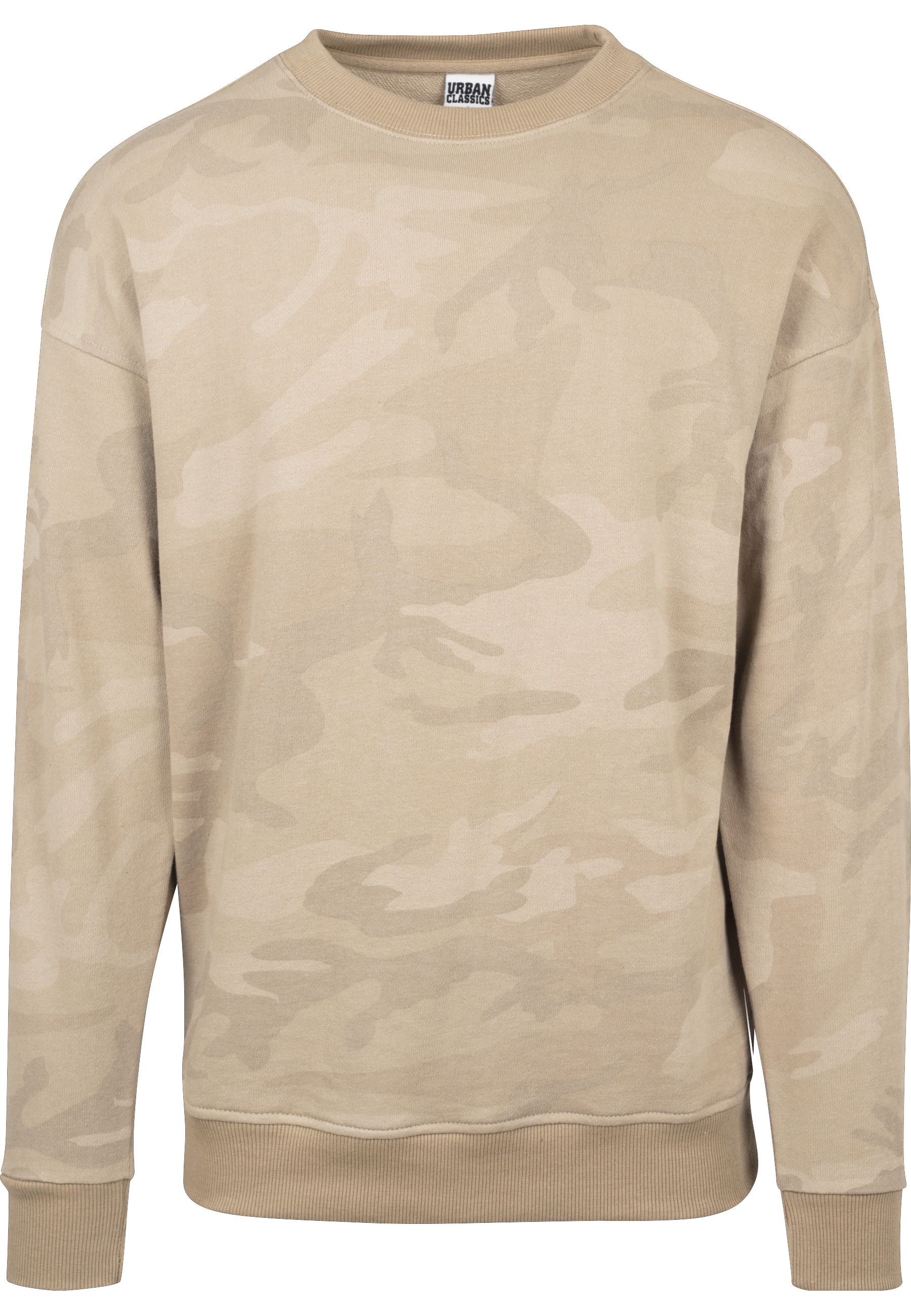 URBAN CLASSICS Rundhalspullover "Urban Classics Herren Camo Crewneck" 1 Stk.