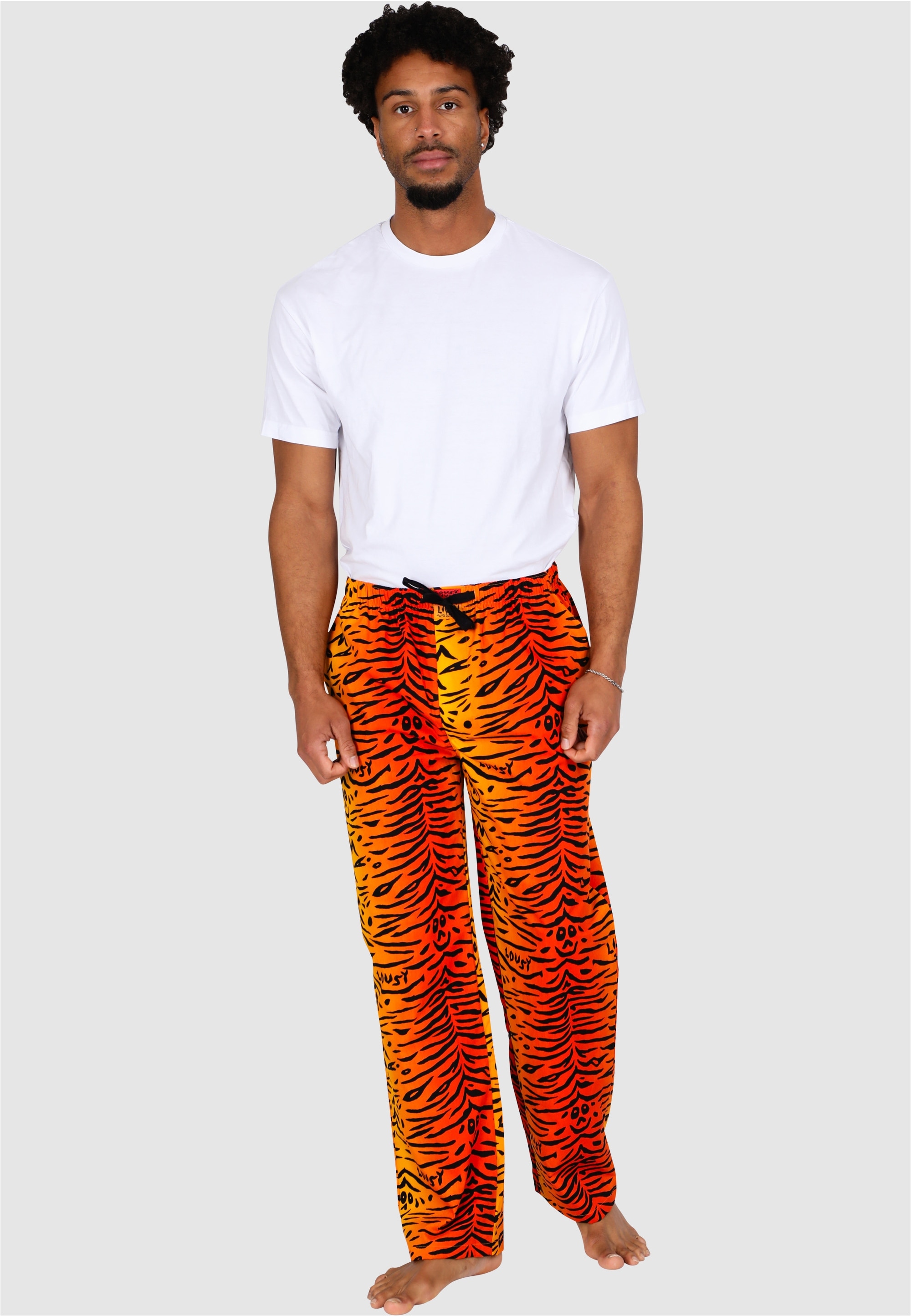 Lousy Livin Schlafhose "Tiger" mit trendigem Tiger-Allover-Print