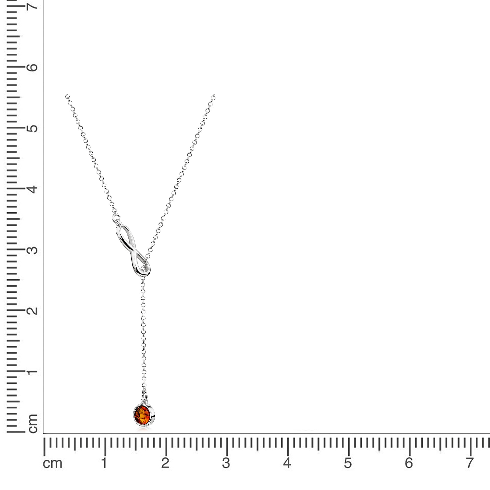 Zeeme Collierkettchen »925/- Sterling Silber Bernstein«