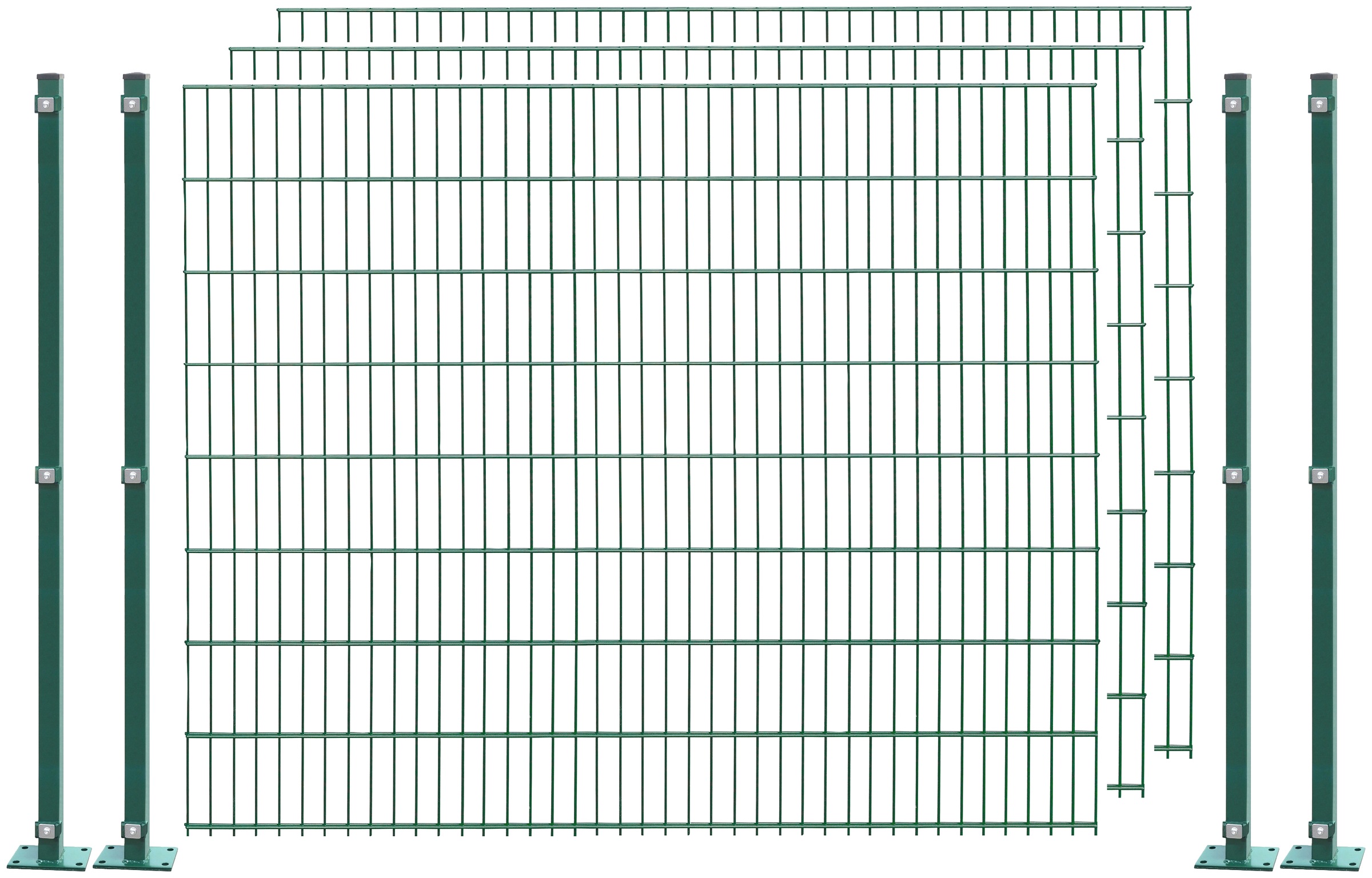 Arvotec Doppelstabmattenzaun "EASY 163 zum Aufschrauben", Zaunhöhe 163 cm, günstig online kaufen