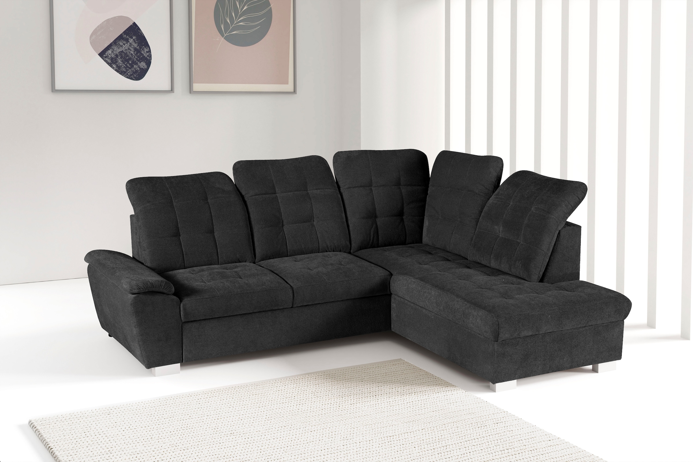 WERK2 Ecksofa "Brindisi, Multifunktion, bequem & komfortabel, Breite 263cm, günstig online kaufen