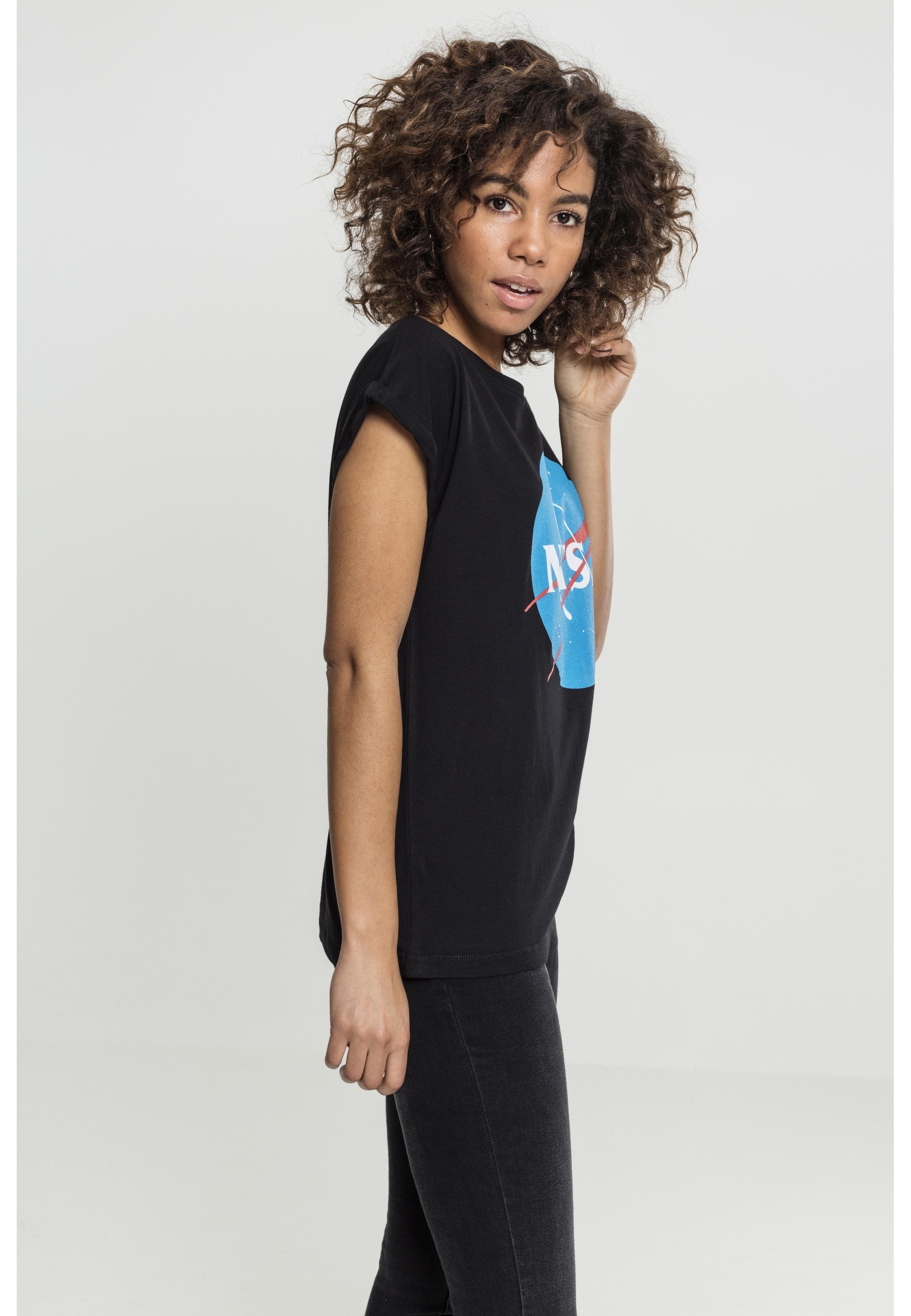MisterTee T-Shirt »MisterTee Damen Ladies NASA Insignia Tee« 1 Stk.