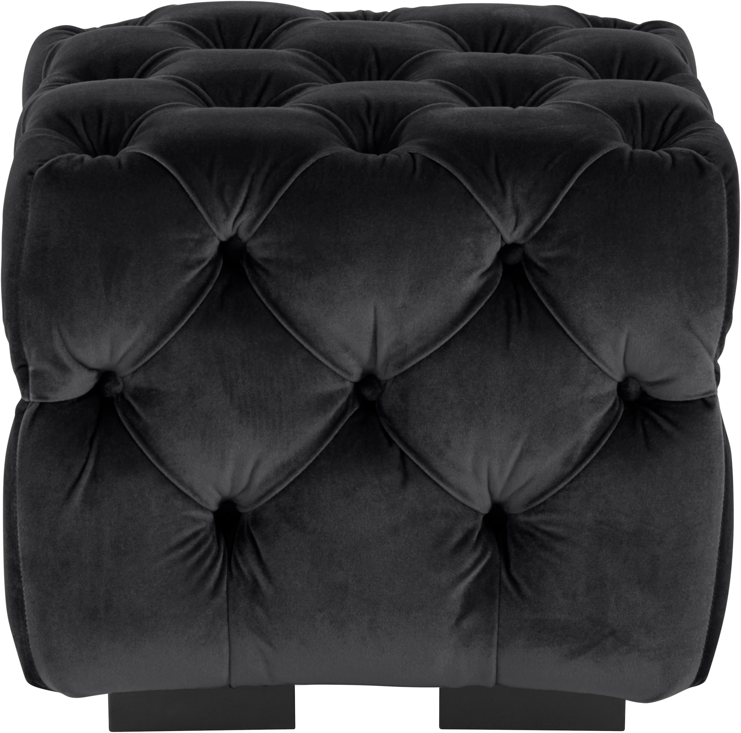 Guido Maria Kretschmer Home&Living Polsterhocker »Kalina«, mit klassischer Chesterfield-Knopfheftung, passend zur Serie "Kalina"