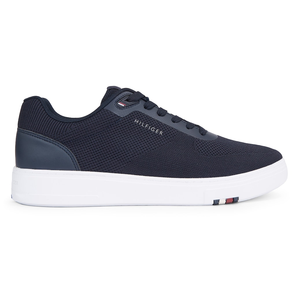 Tommy Hilfiger Sneaker »MODERN CUP KNIT RWB«, mit seitlichem Logo, Freizeitschuh, Halbschuh, Schnürschuh