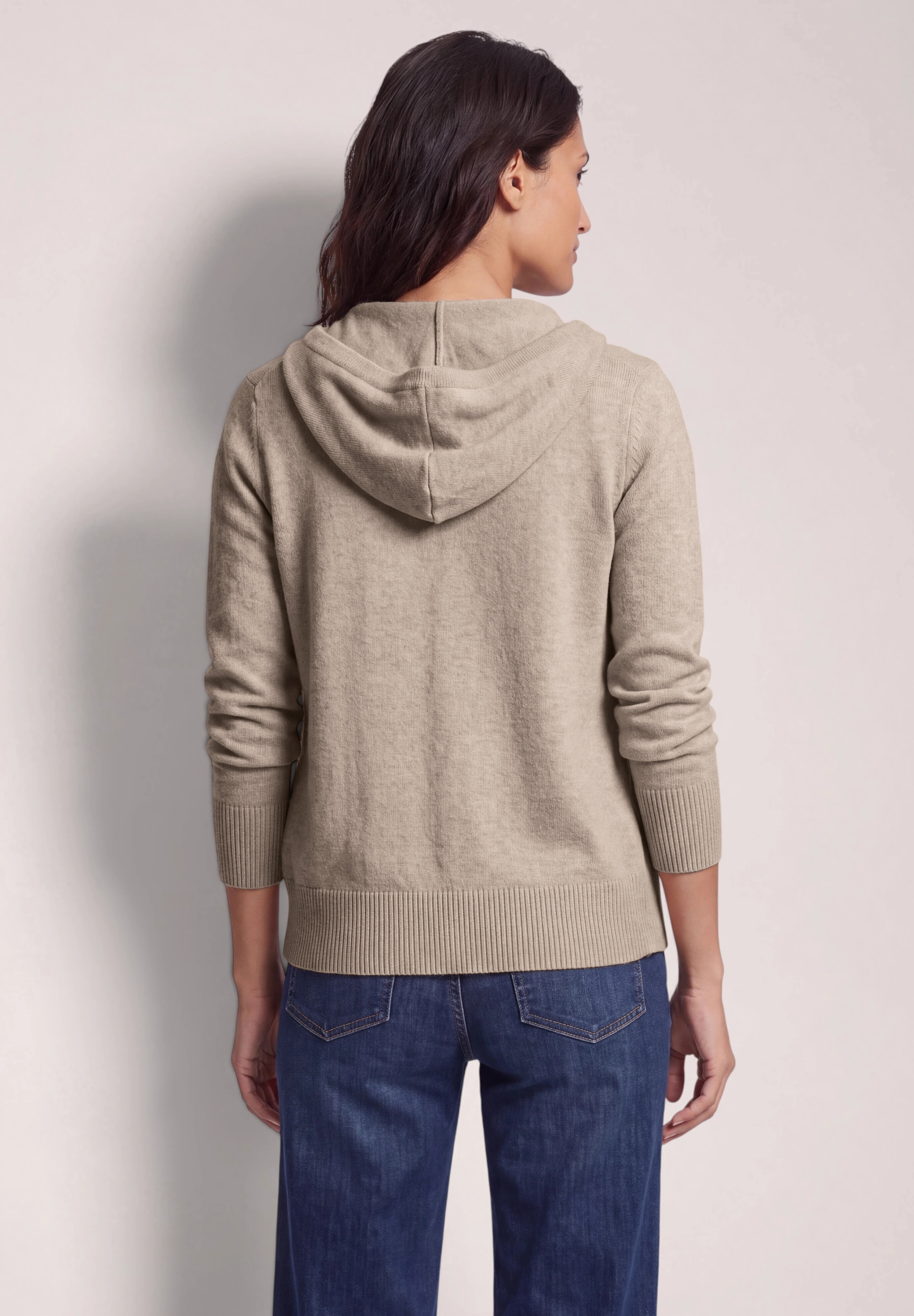 Cecil Cardigan mit Kapuze mit Tunnelzugband