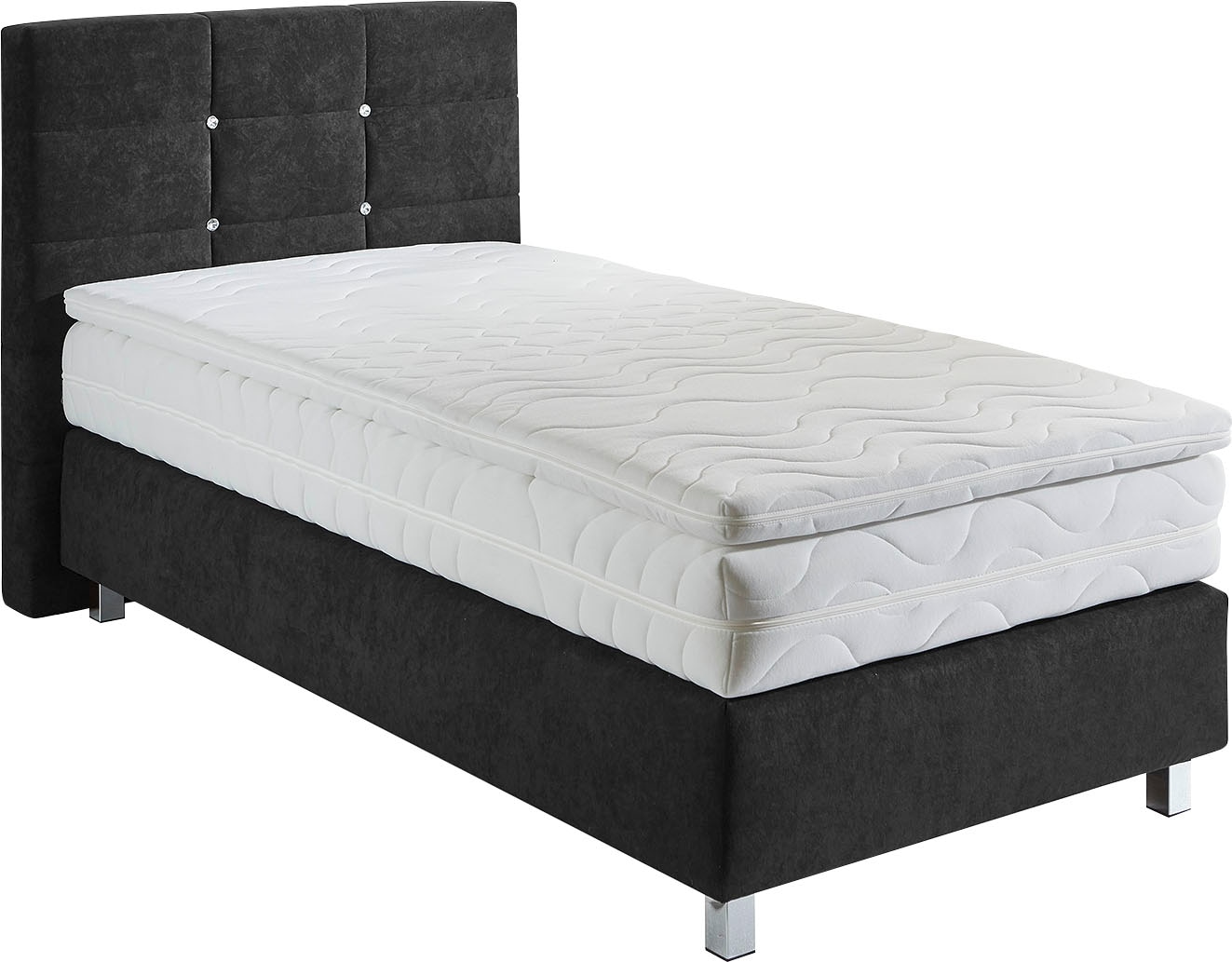 Westfalia Schlafkomfort Boxspringbett mit Knöpfen in Kristalloptik, wahlwei günstig online kaufen